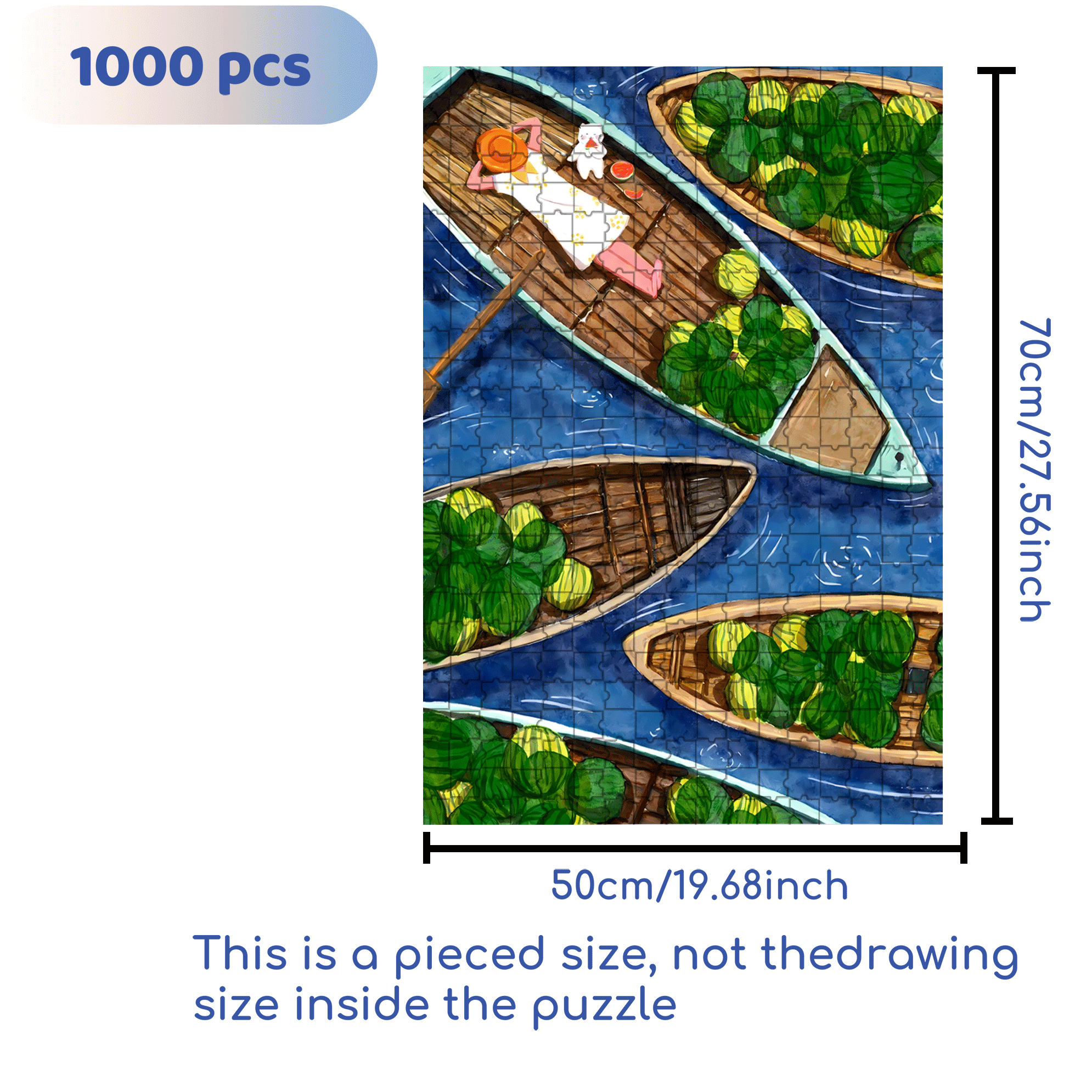 In Vietnam 500pcs/1000pcs Jigsaw Puzzle, Scratch-Resistant, Interactive Family Game & Brain-Boosting DIY Decor, Perfect for Halloween, Christmas & New Year Gifts, Family Puzzle Game
