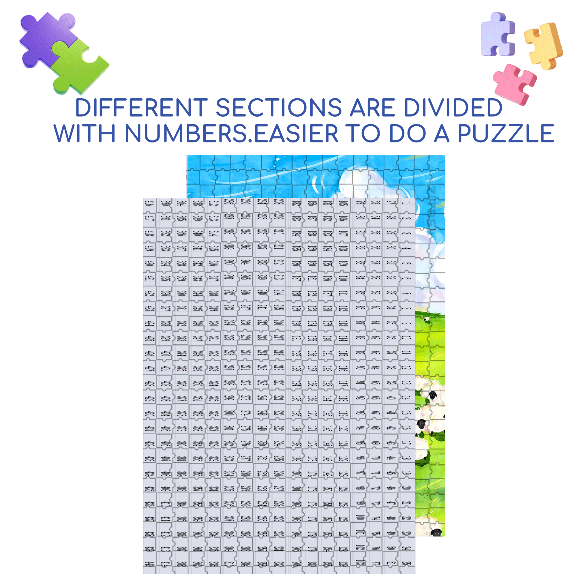 Joyful Running 2 500pcs/1000pcs Jigsaw Puzzle, Scratch-Resistant, Interactive Family Game & Brain-Boosting DIY Decor, Perfect for Halloween, Christmas & New Year Gifts, Family Puzzle Game