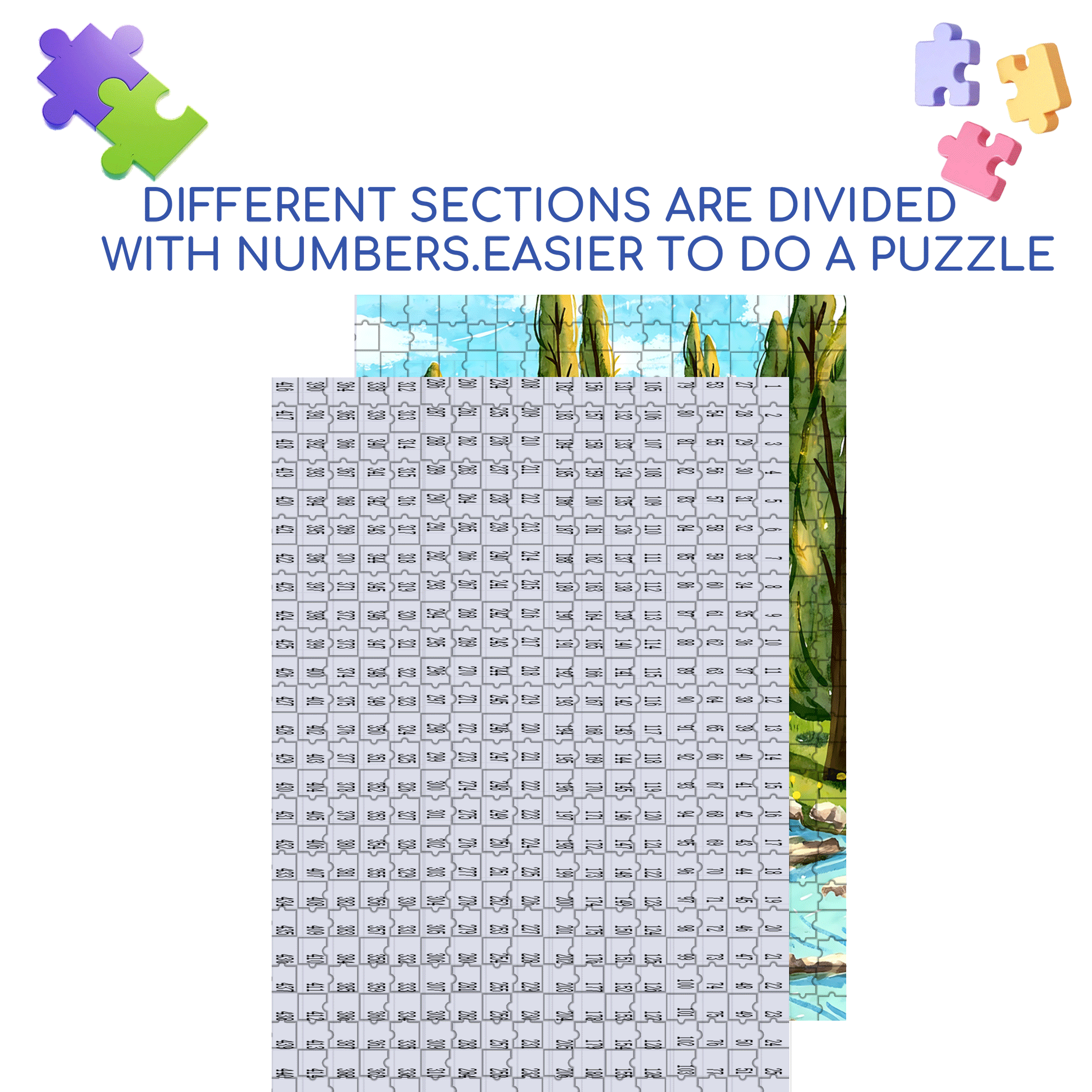 Joyful Running 500pcs/1000pcs Jigsaw Puzzle, Scratch-Resistant, Interactive Family Game & Brain-Boosting DIY Decor, Perfect for Halloween, Christmas & New Year Gifts, Family Puzzle Game
