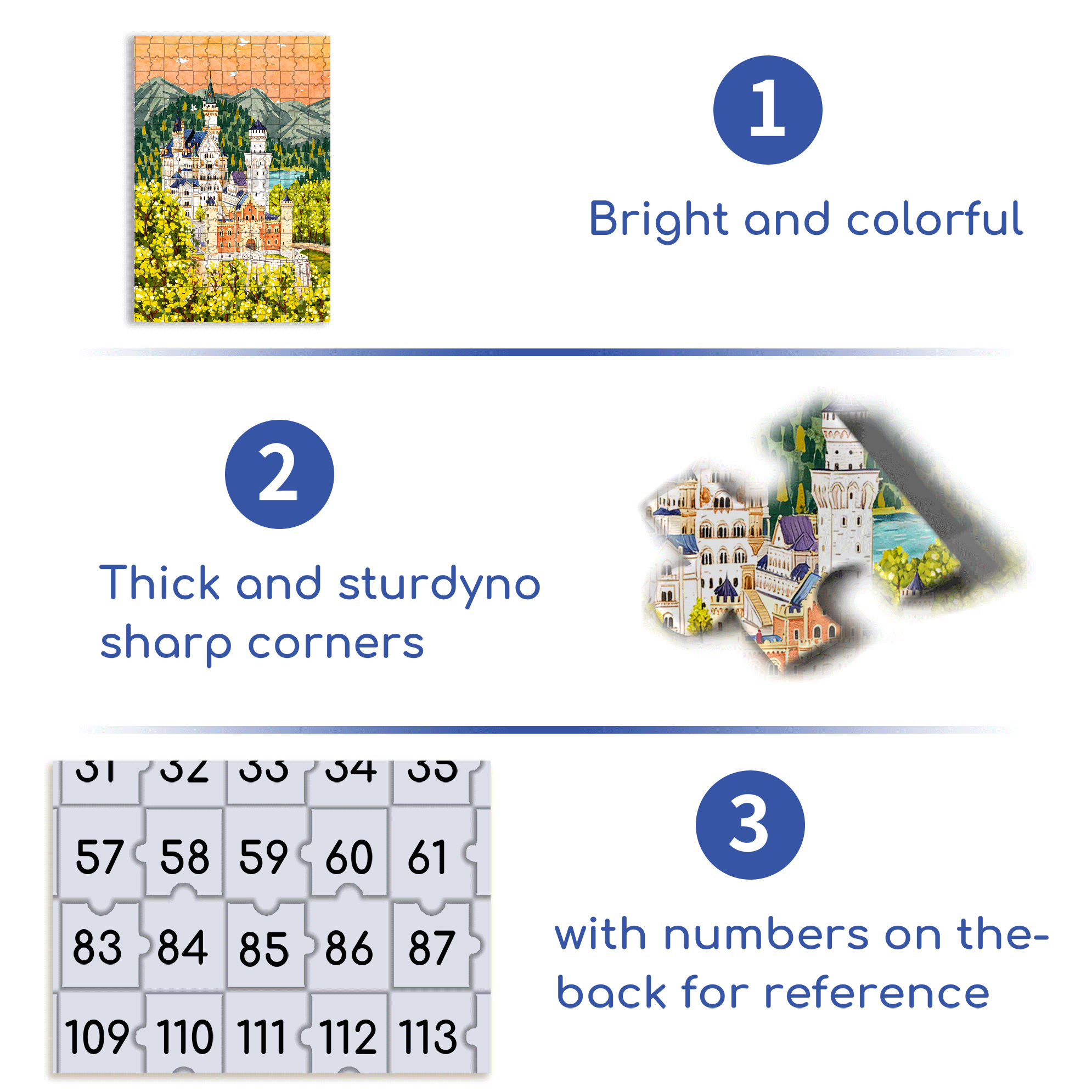 Jungle Castle 500pcs/1000pcs Jigsaw Puzzle, Scratch-Resistant, Interactive Family Game & Brain-Boosting DIY Decor, Perfect for Halloween, Christmas & New Year Gifts, Family Puzzle Game