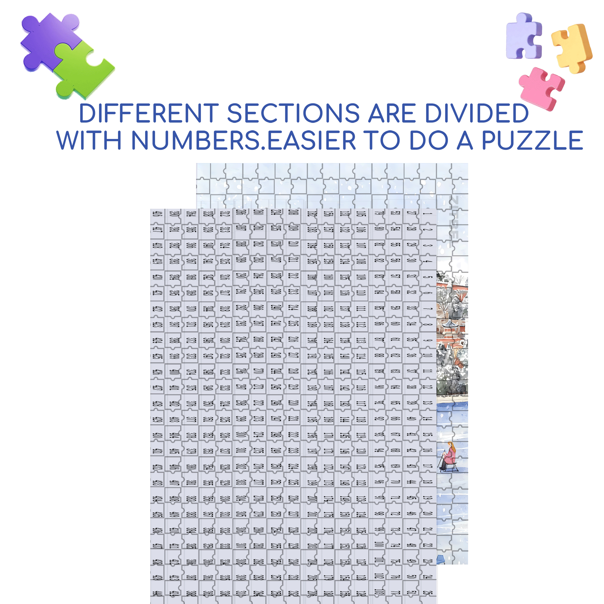 Kunming Lake 500pcs/1000pcs Jigsaw Puzzle, Scratch-Resistant, Interactive Family Game & Brain-Boosting DIY Decor, Perfect for Halloween, Christmas & New Year Gifts, Family Puzzle Game