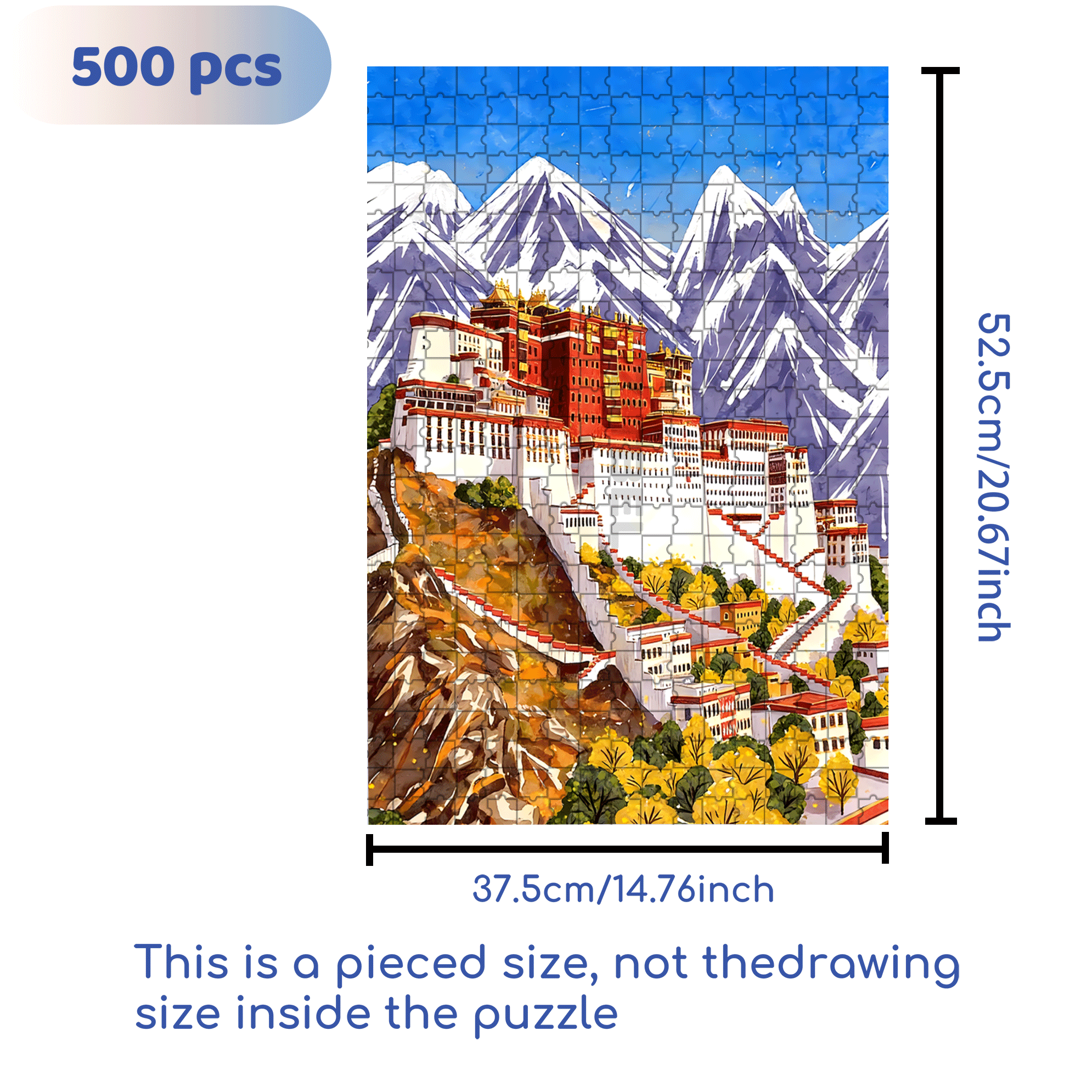 Lasa 500pcs/1000pcs Jigsaw Puzzle, Scratch-Resistant, Interactive Family Game & Brain-Boosting DIY Decor, Perfect for Halloween, Christmas & New Year Gifts, Family Puzzle Game