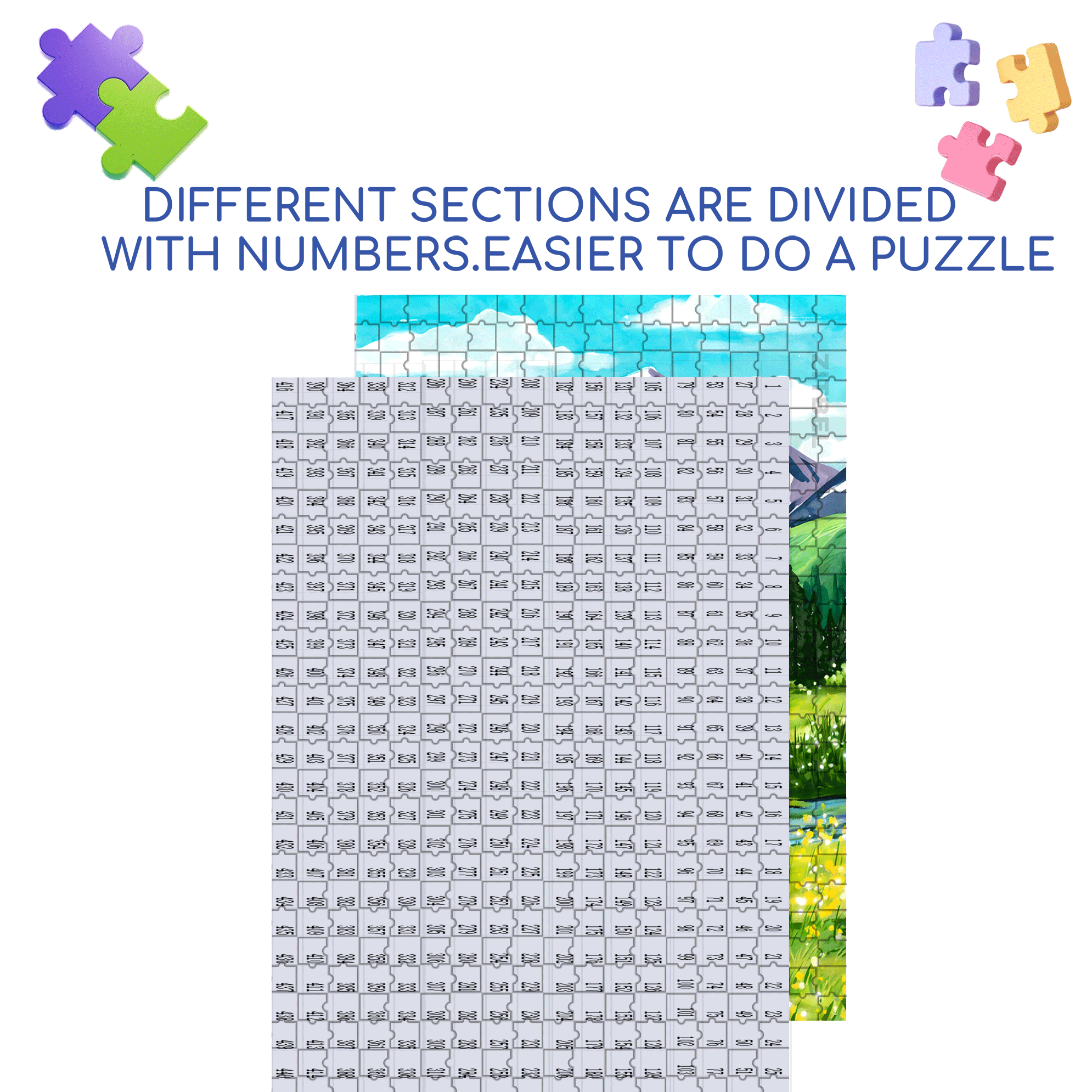 Let's Go To The Outskirts 2 500pcs/1000pcs Jigsaw Puzzle, Scratch-Resistant, Interactive Family Game & Brain-Boosting DIY Decor, Perfect for Halloween, Christmas & New Year Gifts, Family Puzzle Game