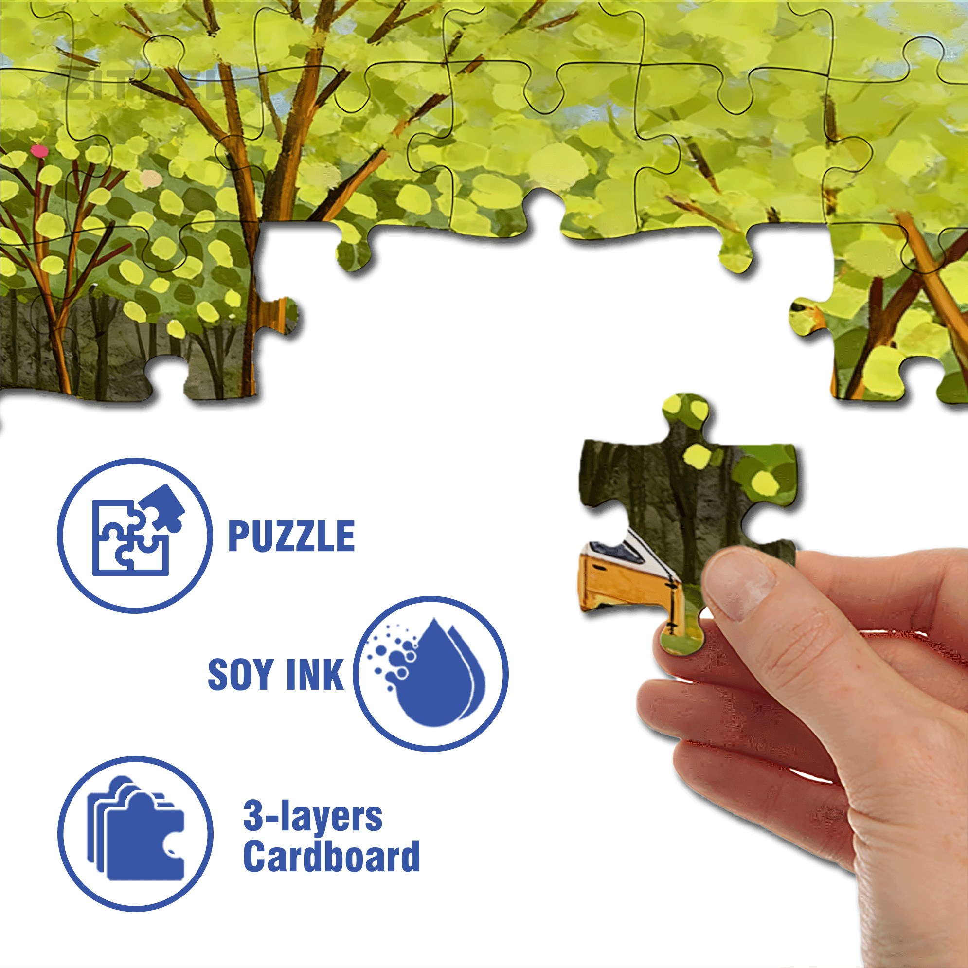 Let's Go To The Outskirts 3 500pcs/1000pcs Jigsaw Puzzle, Scratch-Resistant, Interactive Family Game & Brain-Boosting DIY Decor, Perfect for Halloween, Christmas & New Year Gifts, Family Puzzle Game