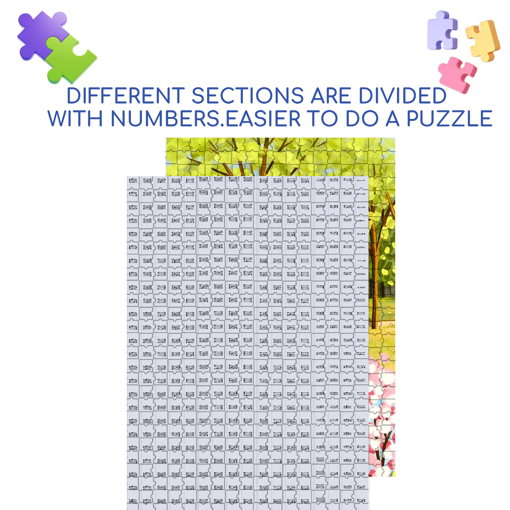 Let's Go To The Outskirts 3 500pcs/1000pcs Jigsaw Puzzle, Scratch-Resistant, Interactive Family Game & Brain-Boosting DIY Decor, Perfect for Halloween, Christmas & New Year Gifts, Family Puzzle Game