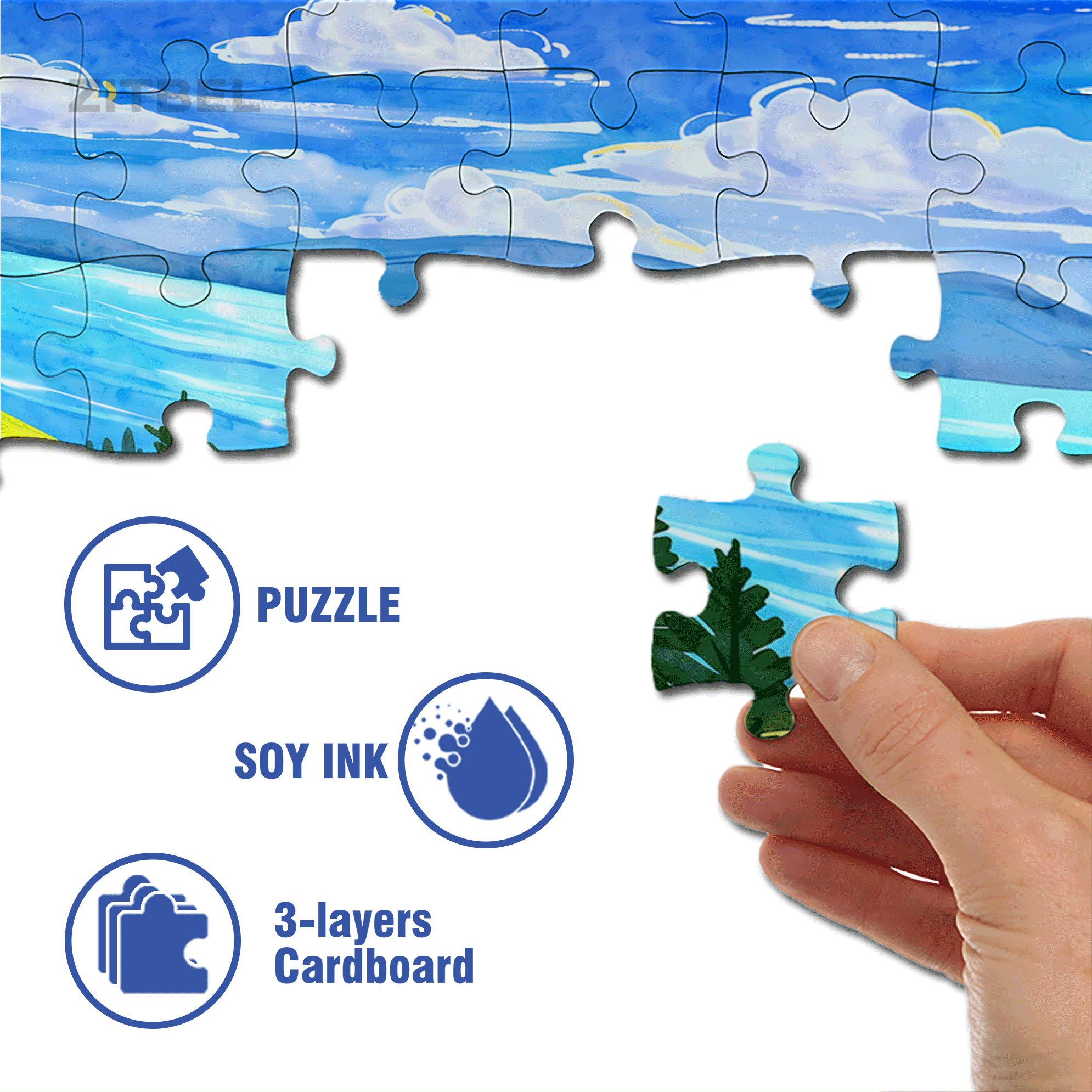 Let's Go To The Outskirts 500pcs/1000pcs Jigsaw Puzzle, Scratch-Resistant, Interactive Family Game & Brain-Boosting DIY Decor, Perfect for Halloween, Christmas & New Year Gifts, Family Puzzle Game
