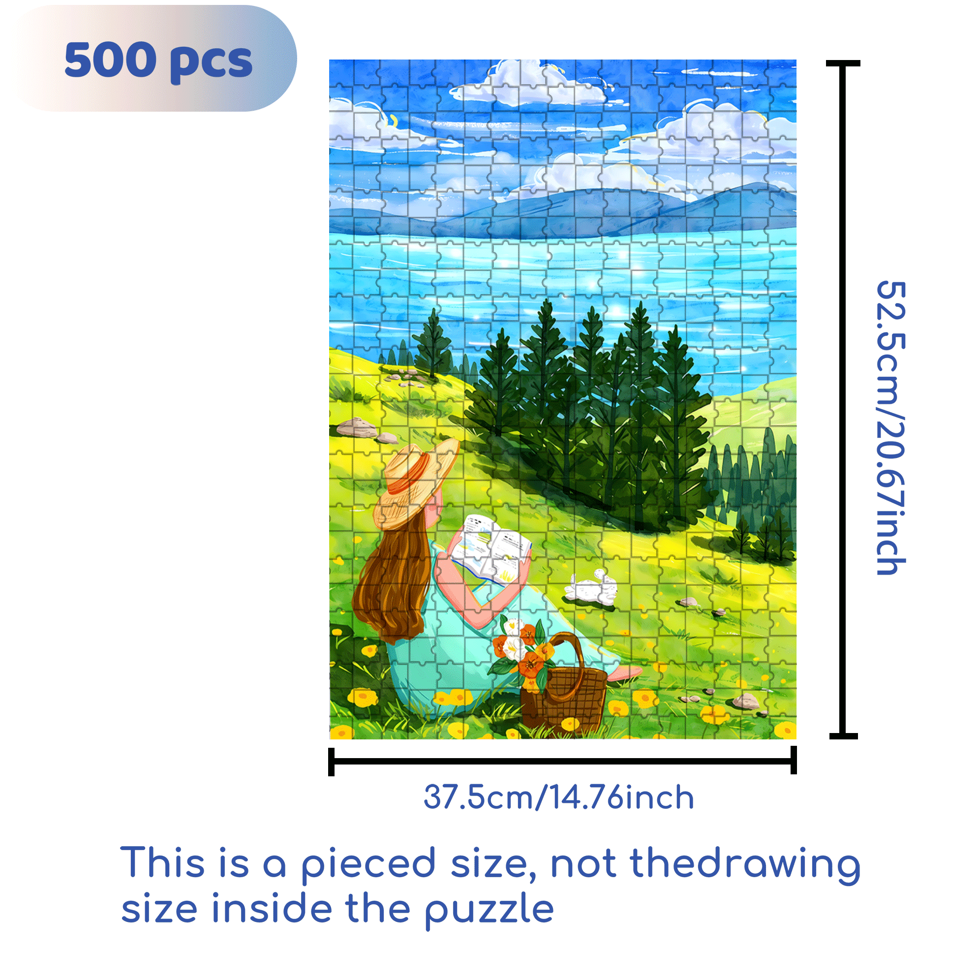 Let's Go To The Outskirts 500pcs/1000pcs Jigsaw Puzzle, Scratch-Resistant, Interactive Family Game & Brain-Boosting DIY Decor, Perfect for Halloween, Christmas & New Year Gifts, Family Puzzle Game