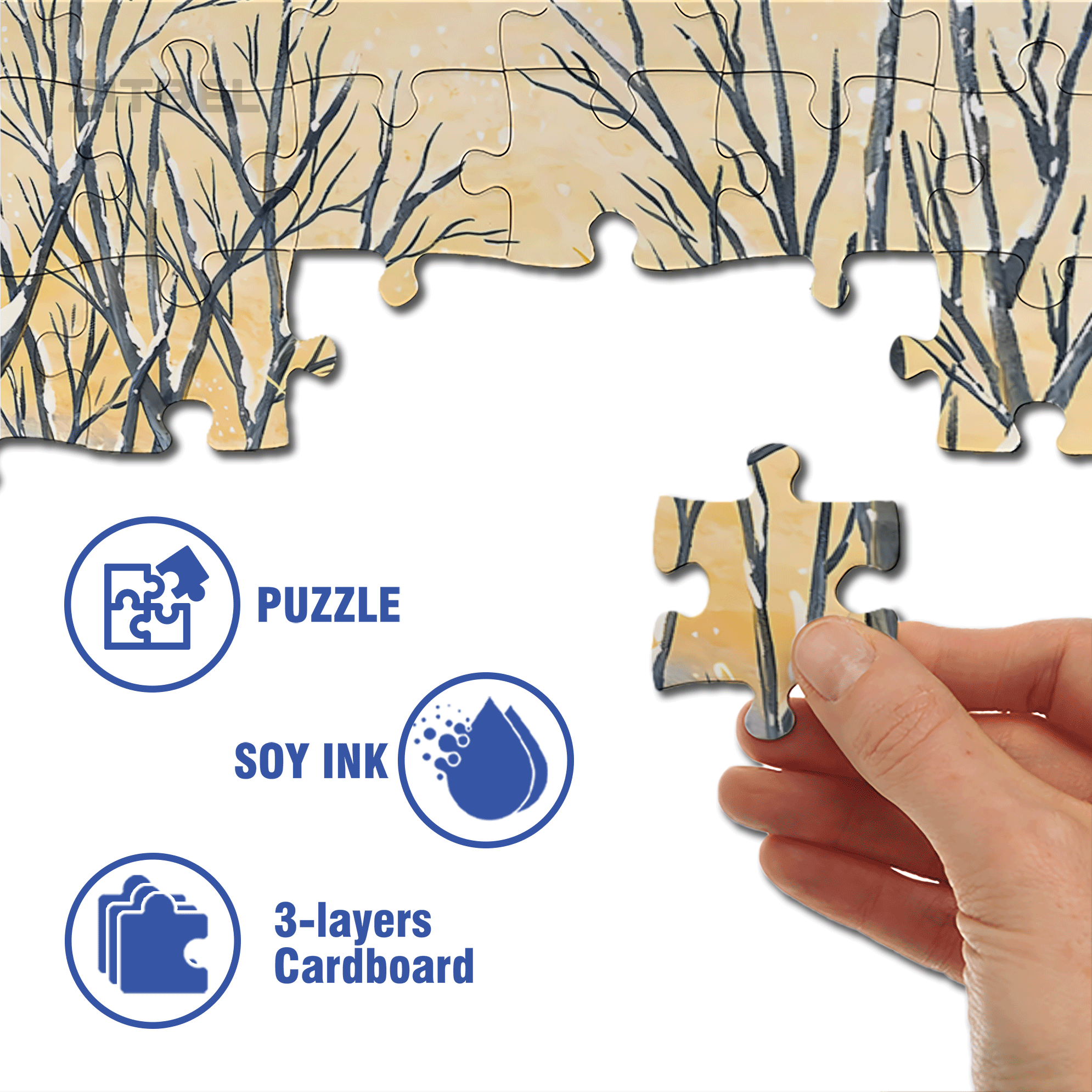 Let's Set Off Fireworks 500pcs/1000pcs Jigsaw Puzzle, Scratch-Resistant, Interactive Family Game & Brain-Boosting DIY Decor, Perfect for Halloween, Christmas & New Year Gifts, Family Puzzle Game