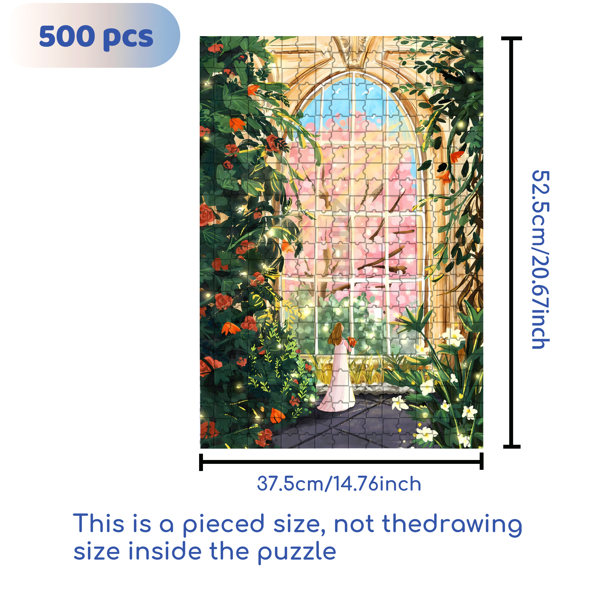 Manor Girl 500pcs/1000pcs Jigsaw Puzzle, Scratch-Resistant, Interactive Family Game & Brain-Boosting DIY Decor, Perfect for Halloween, Christmas & New Year Gifts, Family Puzzle Game