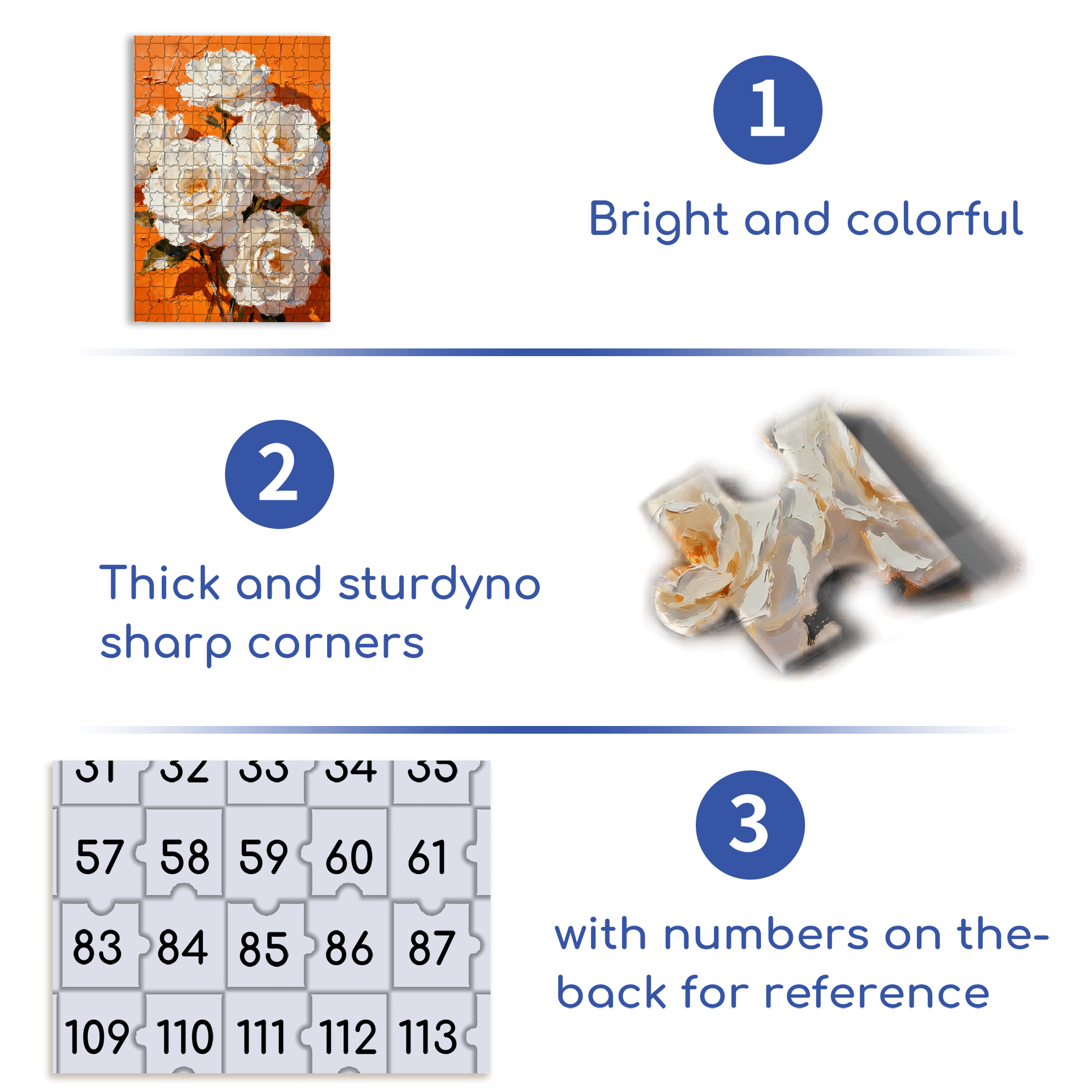 Oil Painting Style Flowers 500pcs/1000pcs Jigsaw Puzzle, Scratch-Resistant, Interactive Family Game & Brain-Boosting DIY Decor, Perfect for Halloween, Christmas & New Year Gifts, Family Puzzle Game