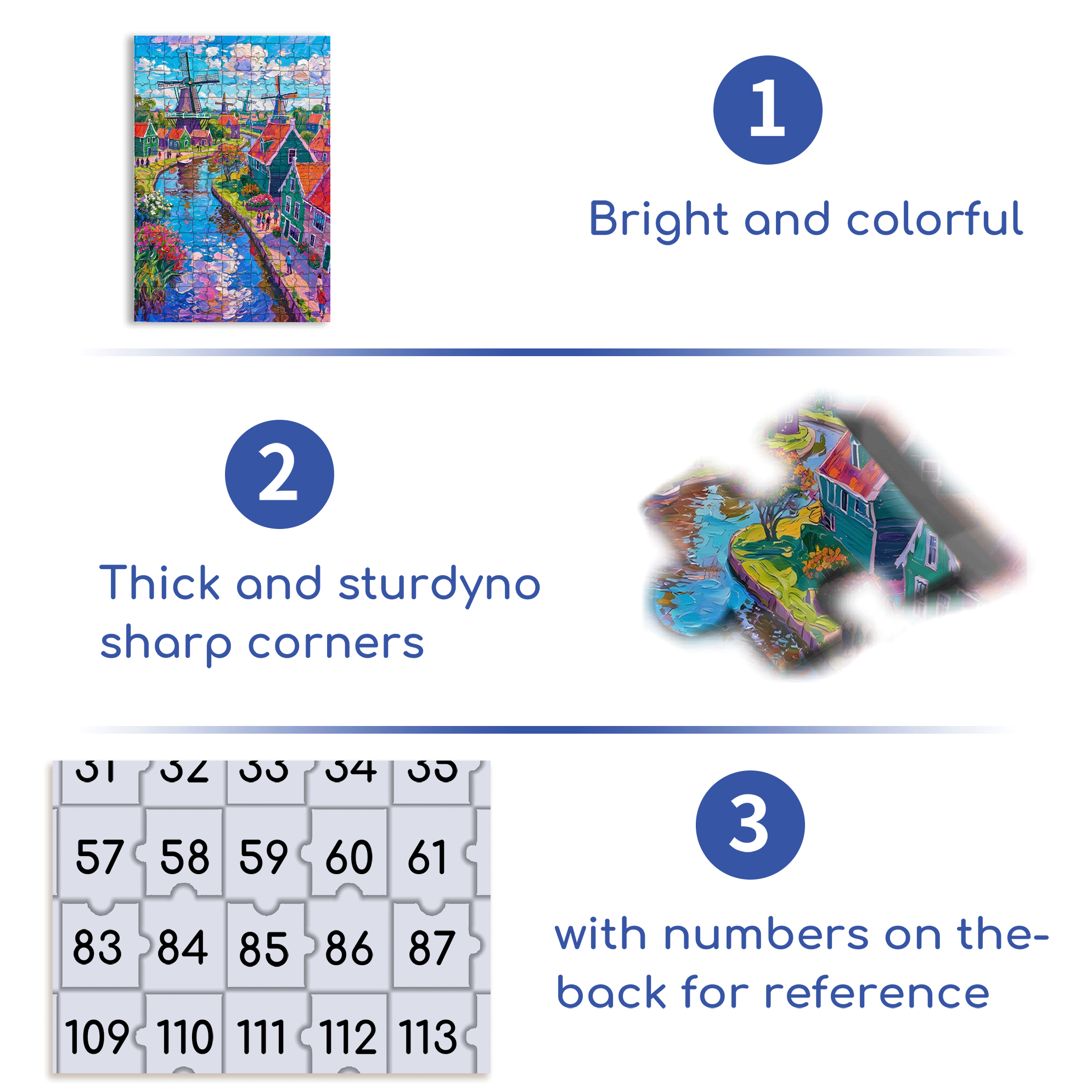 Oil Painting Style Windmill 500pcs/1000pcs Jigsaw Puzzle, Scratch-Resistant, Interactive Family Game & Brain-Boosting DIY Decor, Perfect for Halloween, Christmas & New Year Gifts, Family Puzzle Game