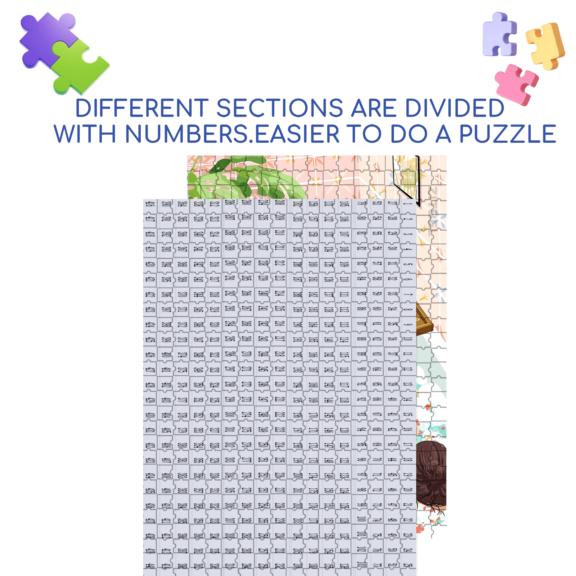 Please Do Not Disturb 500pcs/1000pcs Jigsaw Puzzle, Scratch-Resistant, Interactive Family Game & Brain-Boosting DIY Decor, Perfect for Halloween, Christmas & New Year Gifts, Family Puzzle Game