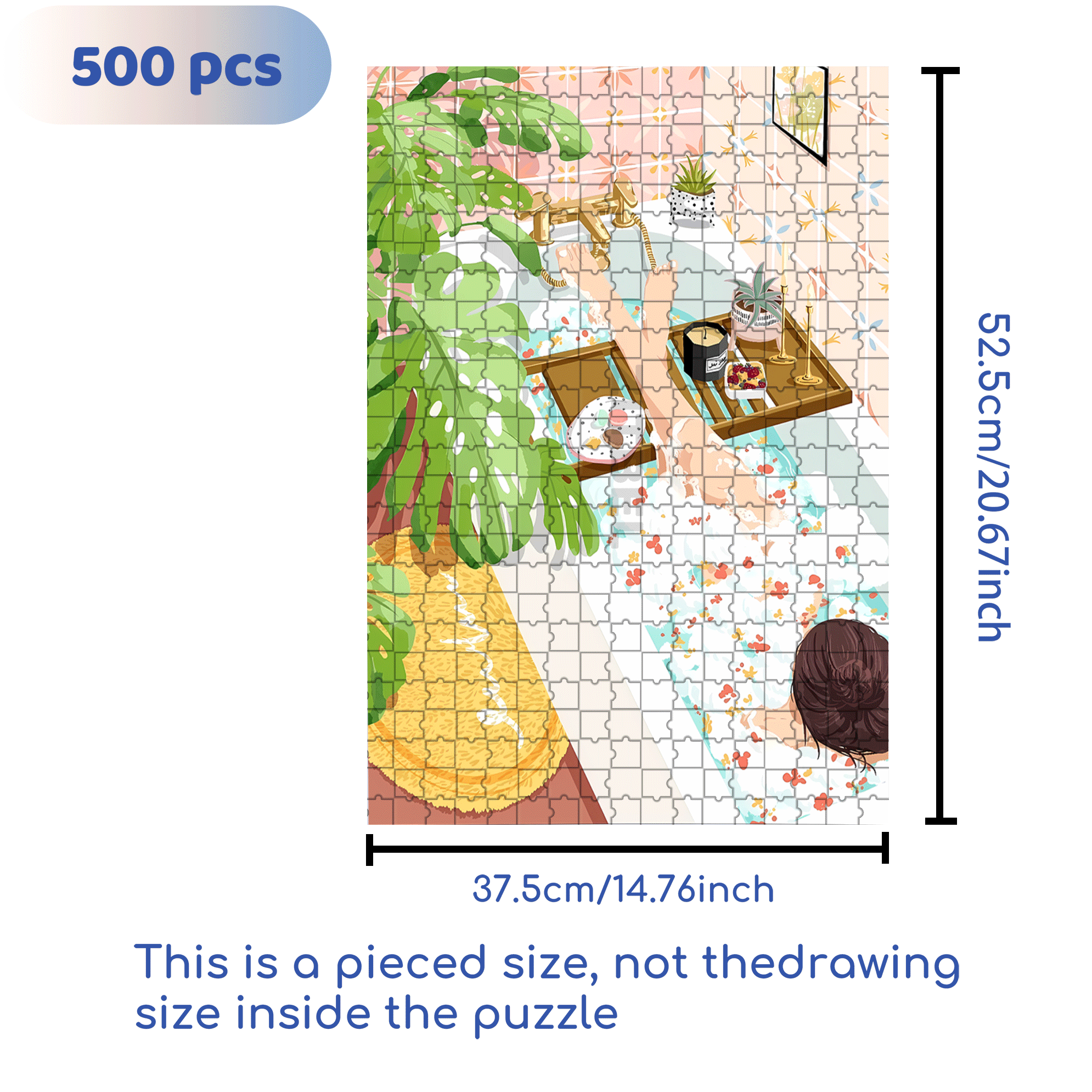 Please Do Not Disturb 500pcs/1000pcs Jigsaw Puzzle, Scratch-Resistant, Interactive Family Game & Brain-Boosting DIY Decor, Perfect for Halloween, Christmas & New Year Gifts, Family Puzzle Game