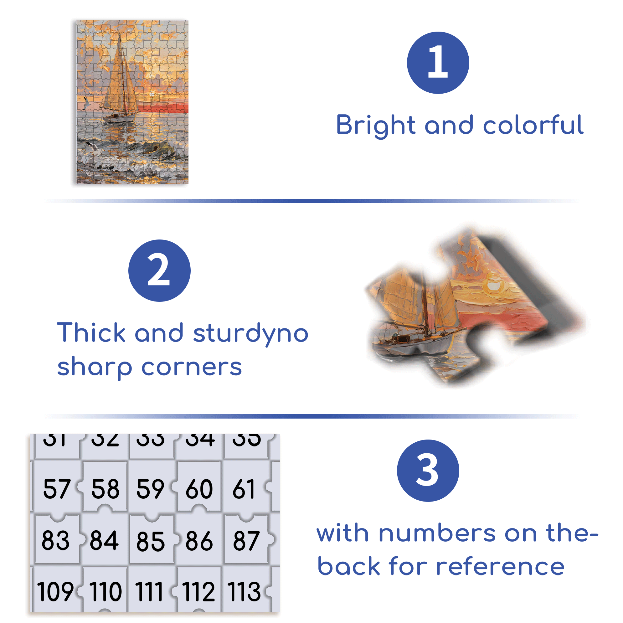 Sailing Adventure 500pcs/1000pcs Jigsaw Puzzle, Scratch-Resistant, Interactive Family Game & Brain-Boosting DIY Decor, Perfect for Halloween, Christmas & New Year Gifts, Family Puzzle Game