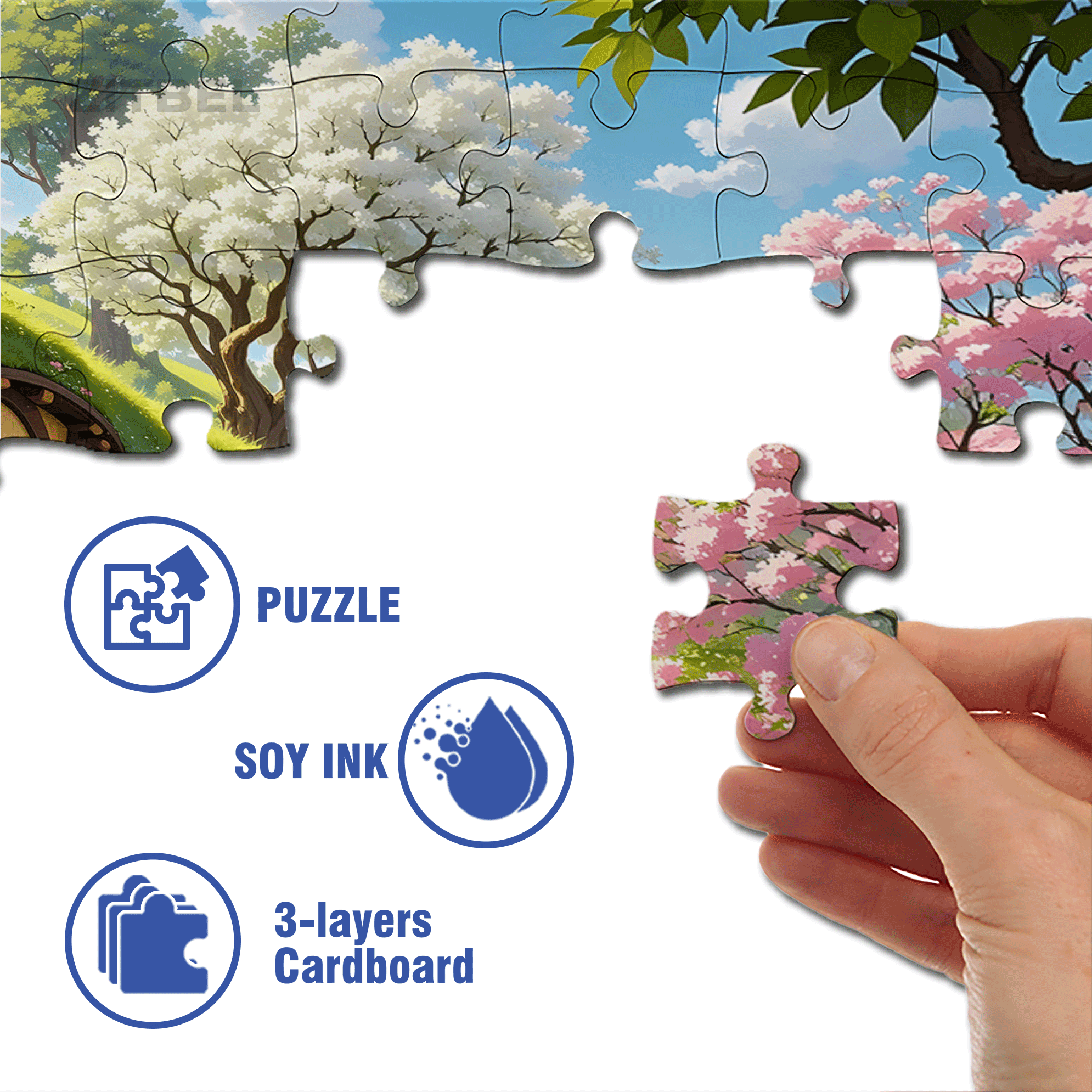Southern Town 500pcs/1000pcs Jigsaw Puzzle, Scratch-Resistant, Interactive Family Game & Brain-Boosting DIY Decor, Perfect for Halloween, Christmas & New Year Gifts, Family Puzzle Game
