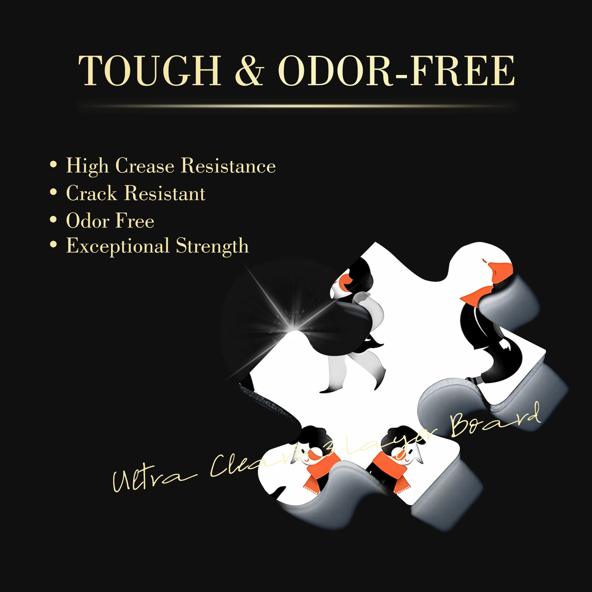 26 Letters 500pcs/1000pcs Jigsaw Puzzle, Scratch-Resistant, Interactive Family Game & Brain-Boosting DIY Decor, Perfect for Halloween, Christmas & New Year Gifts, Family Puzzle Game