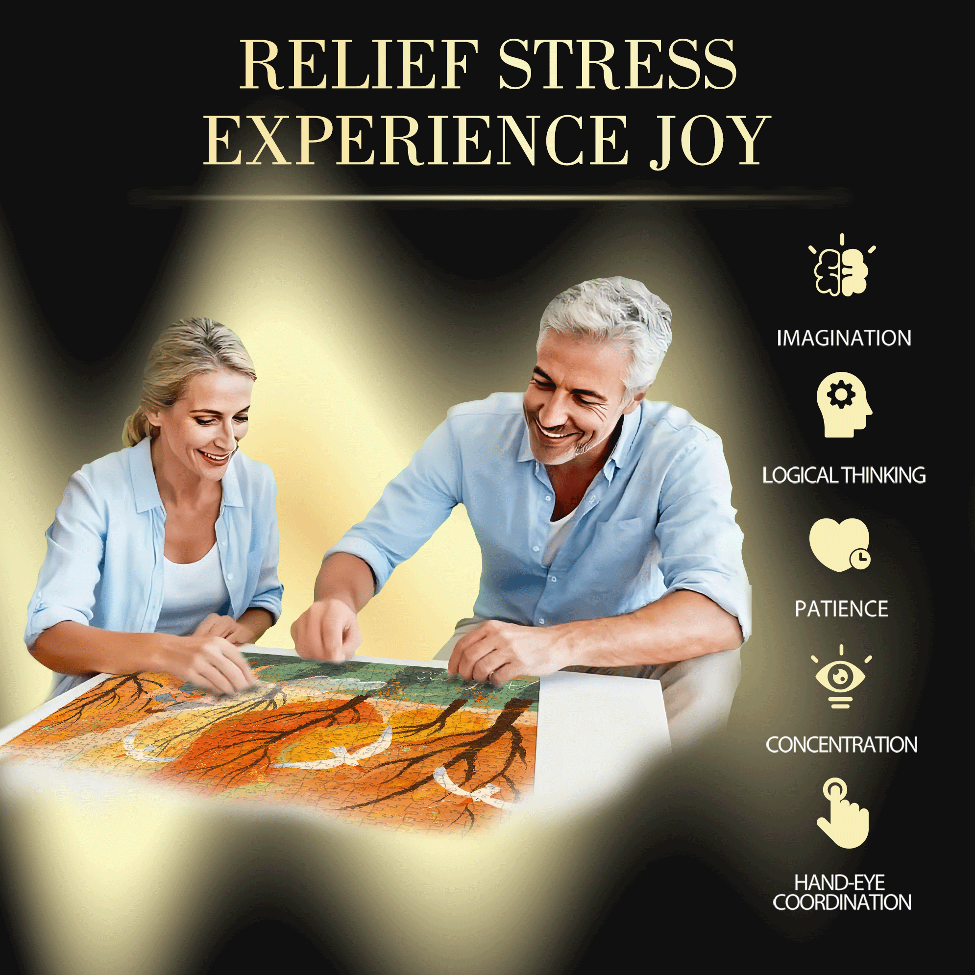 A Single Falling Leaf Signals The Arrival Of Autumn 500pcs/1000pcs Jigsaw Puzzle, Scratch-Resistant, Interactive Family Game & Brain-Boosting DIY Decor, Perfect for Halloween, Christmas & New Year Gifts, Family Puzzle Game