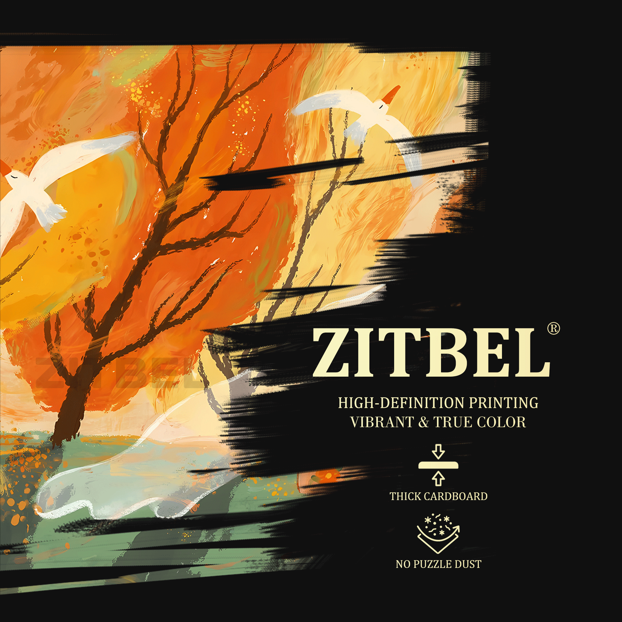 A Single Falling Leaf Signals The Arrival Of Autumn 500pcs/1000pcs Jigsaw Puzzle, Scratch-Resistant, Interactive Family Game & Brain-Boosting DIY Decor, Perfect for Halloween, Christmas & New Year Gifts, Family Puzzle Game