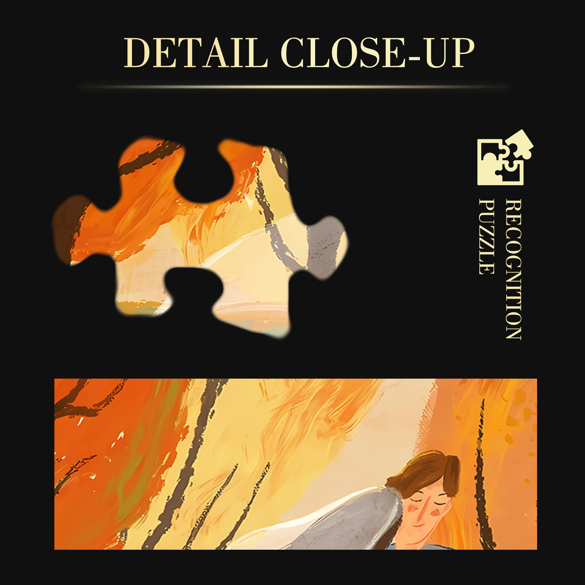 A Single Falling Leaf Signals The Arrival Of Autumn 500pcs/1000pcs Jigsaw Puzzle, Scratch-Resistant, Interactive Family Game & Brain-Boosting DIY Decor, Perfect for Halloween, Christmas & New Year Gifts, Family Puzzle Game