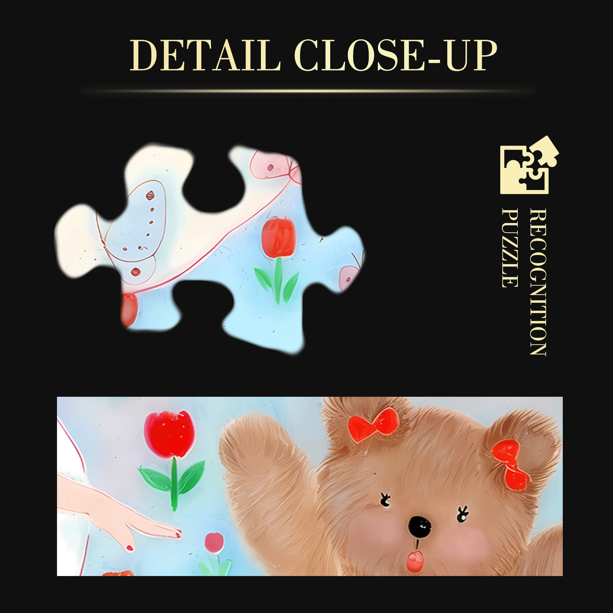 Dancing with Bears 500pcs/1000pcs Jigsaw Puzzle, Scratch-Resistant, Interactive Family Game & Brain-Boosting DIY Decor, Perfect for Halloween, Christmas & New Year Gifts, Family Puzzle Game