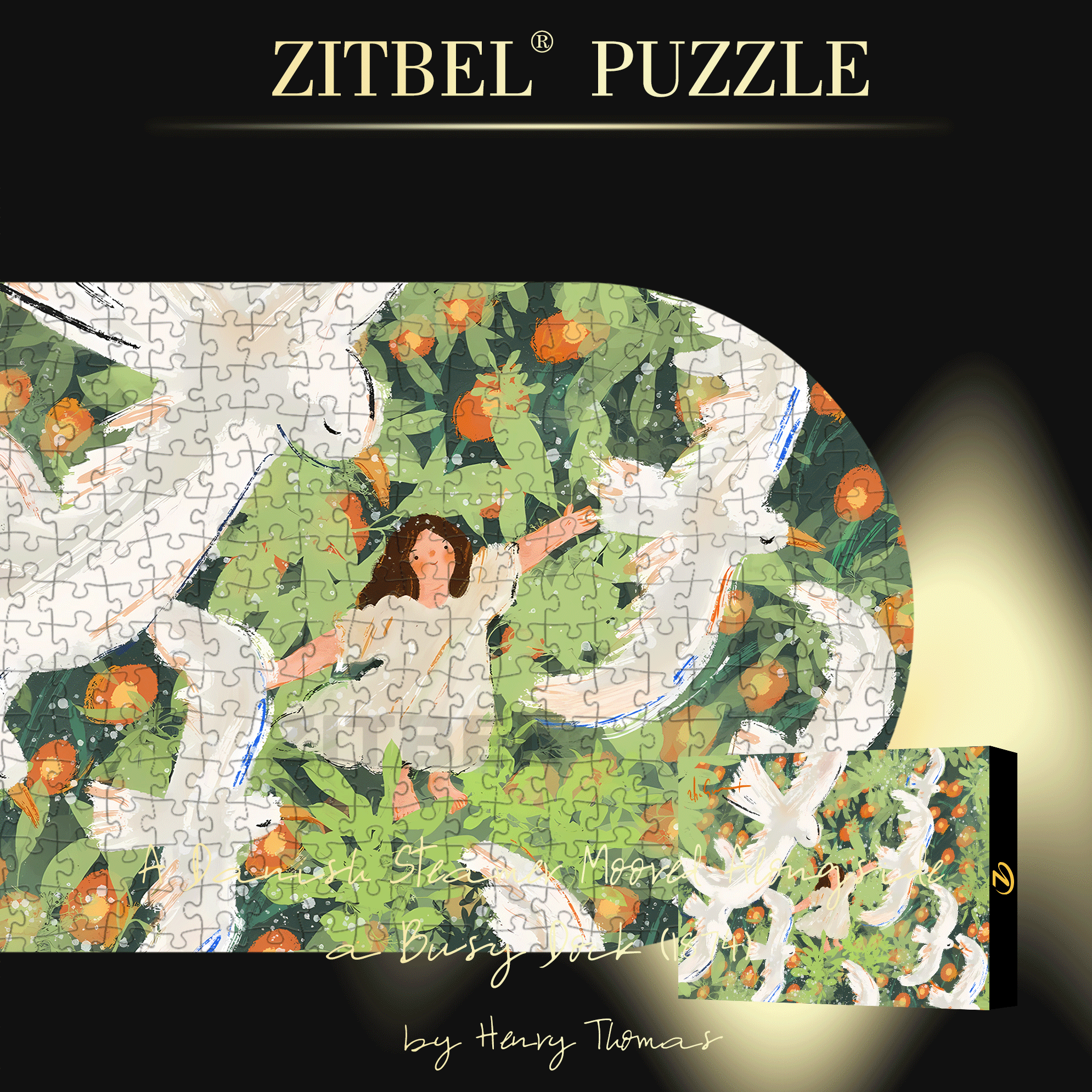 Listening To The Wind's Song 500pcs/1000pcs Jigsaw Puzzle, Scratch-Resistant, Interactive Family Game & Brain-Boosting DIY Decor, Perfect for Halloween, Christmas & New Year Gifts, Family Puzzle Game