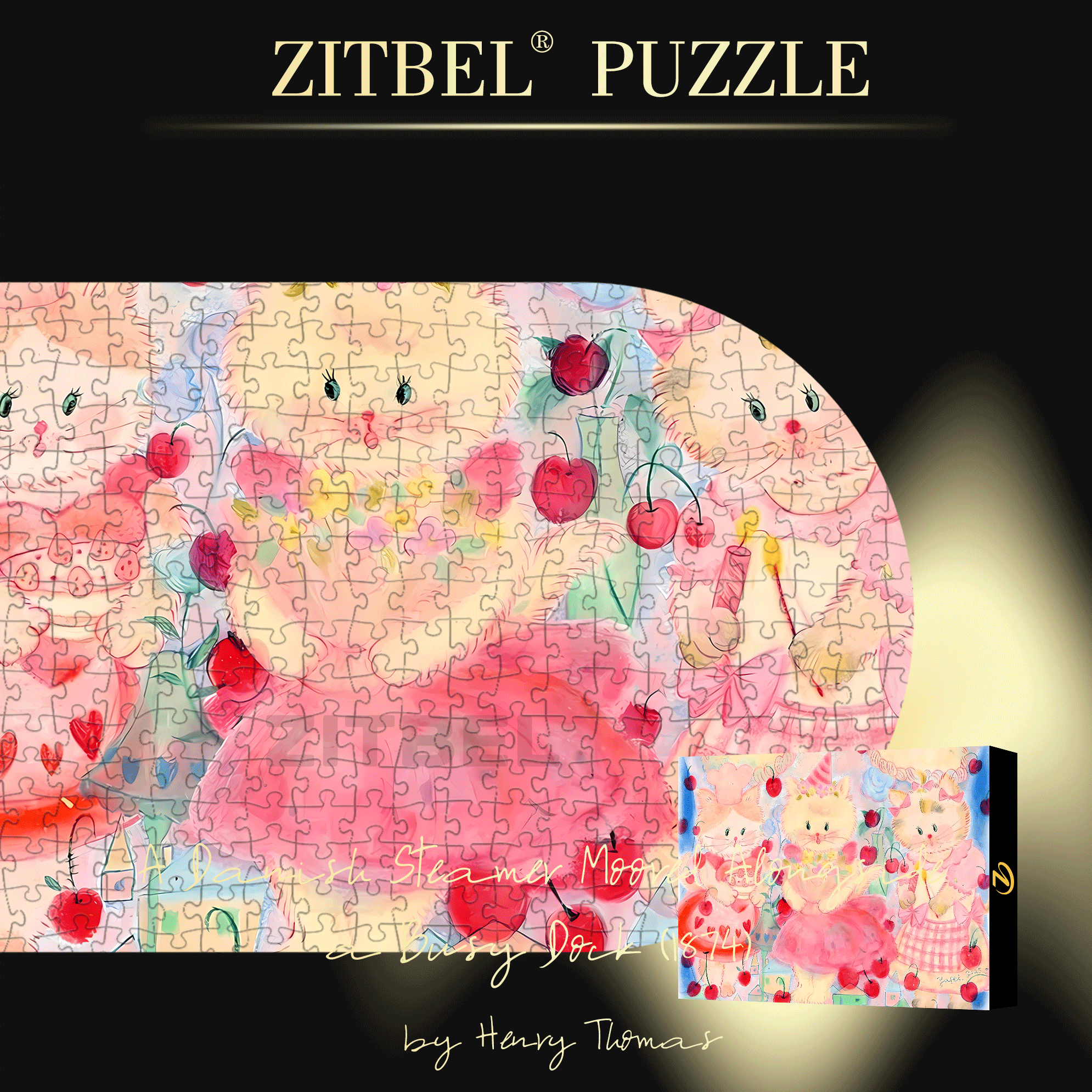 Pink Ladies 500pcs/1000pcs Jigsaw Puzzle, Scratch-Resistant, Interactive Family Game & Brain-Boosting DIY Decor, Perfect for Halloween, Christmas & New Year Gifts, Family Puzzle Game