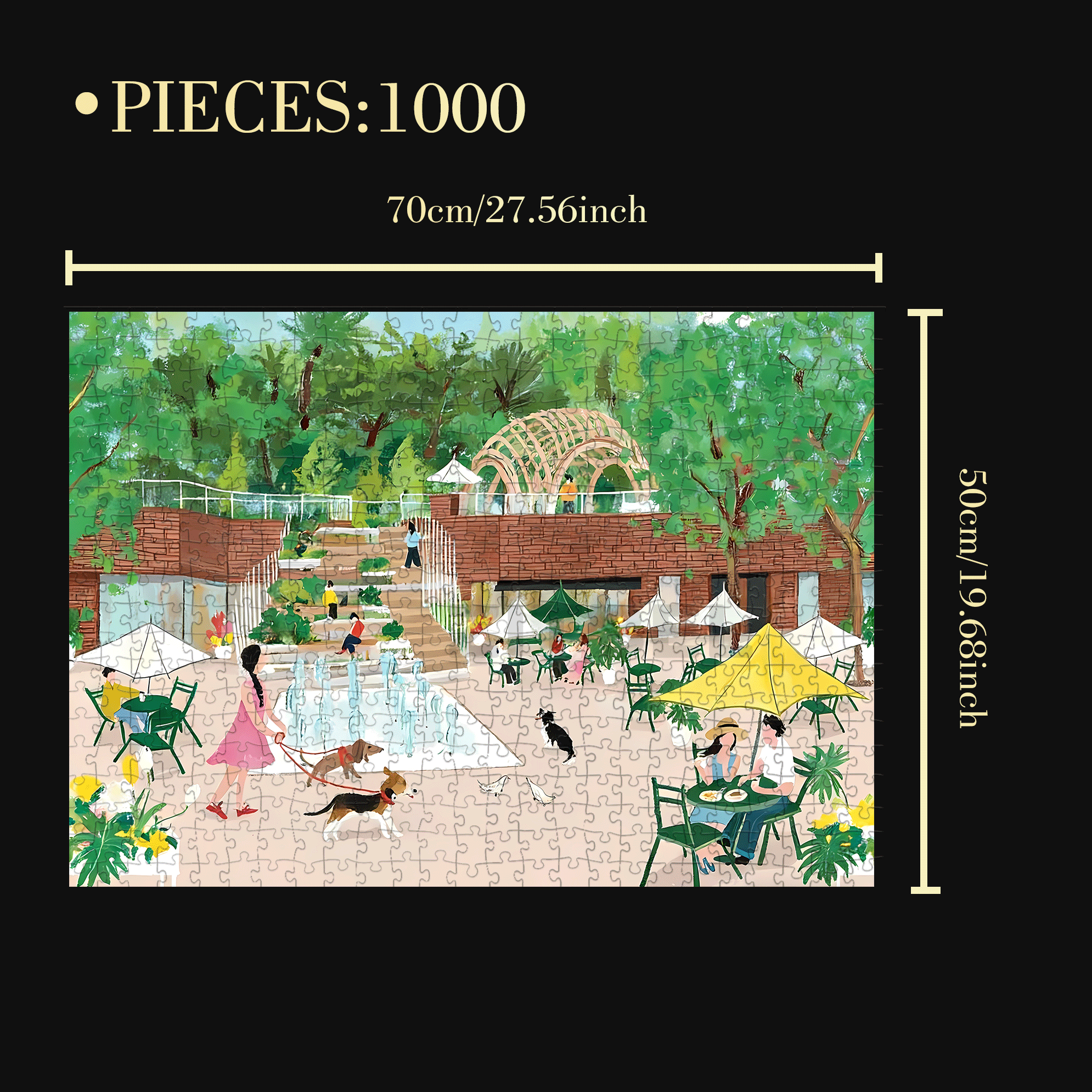 Waiting for Spring 500pcs/1000pcs Jigsaw Puzzle, Scratch-Resistant, Interactive Family Game & Brain-Boosting DIY Decor, Perfect for Halloween, Christmas & New Year Gifts, Family Puzzle Game