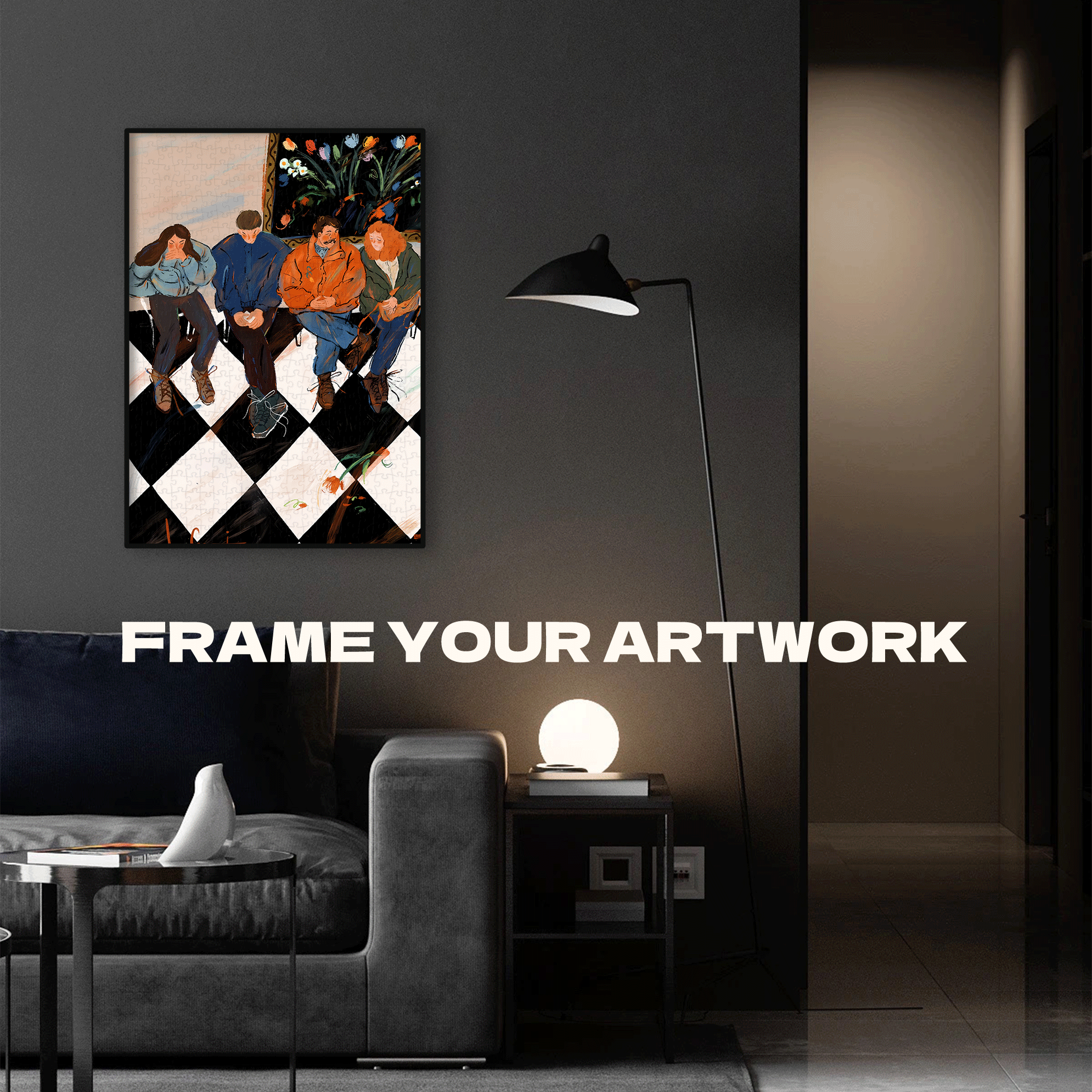 A Corner Of The Art Museum 500pcs/1000pcs Jigsaw Puzzle, Scratch-Resistant, Interactive Family Game & Brain-Boosting DIY Decor, Perfect for Halloween, Christmas & New Year Gifts, Family Puzzle Game