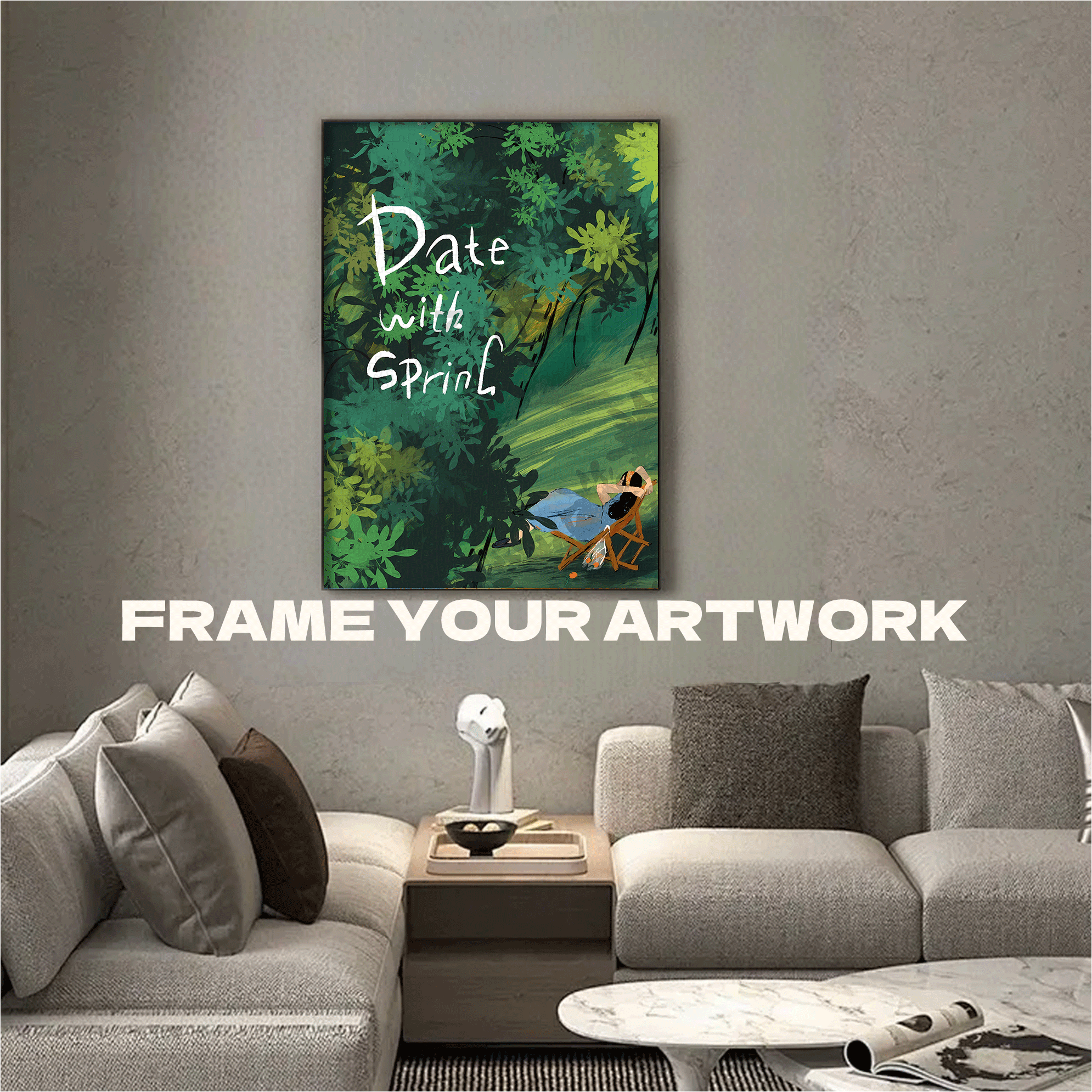 Date With Spring 500pcs/1000pcs Jigsaw Puzzle, Scratch-Resistant, Interactive Family Game & Brain-Boosting DIY Decor, Perfect for Halloween, Christmas & New Year Gifts, Family Puzzle Game