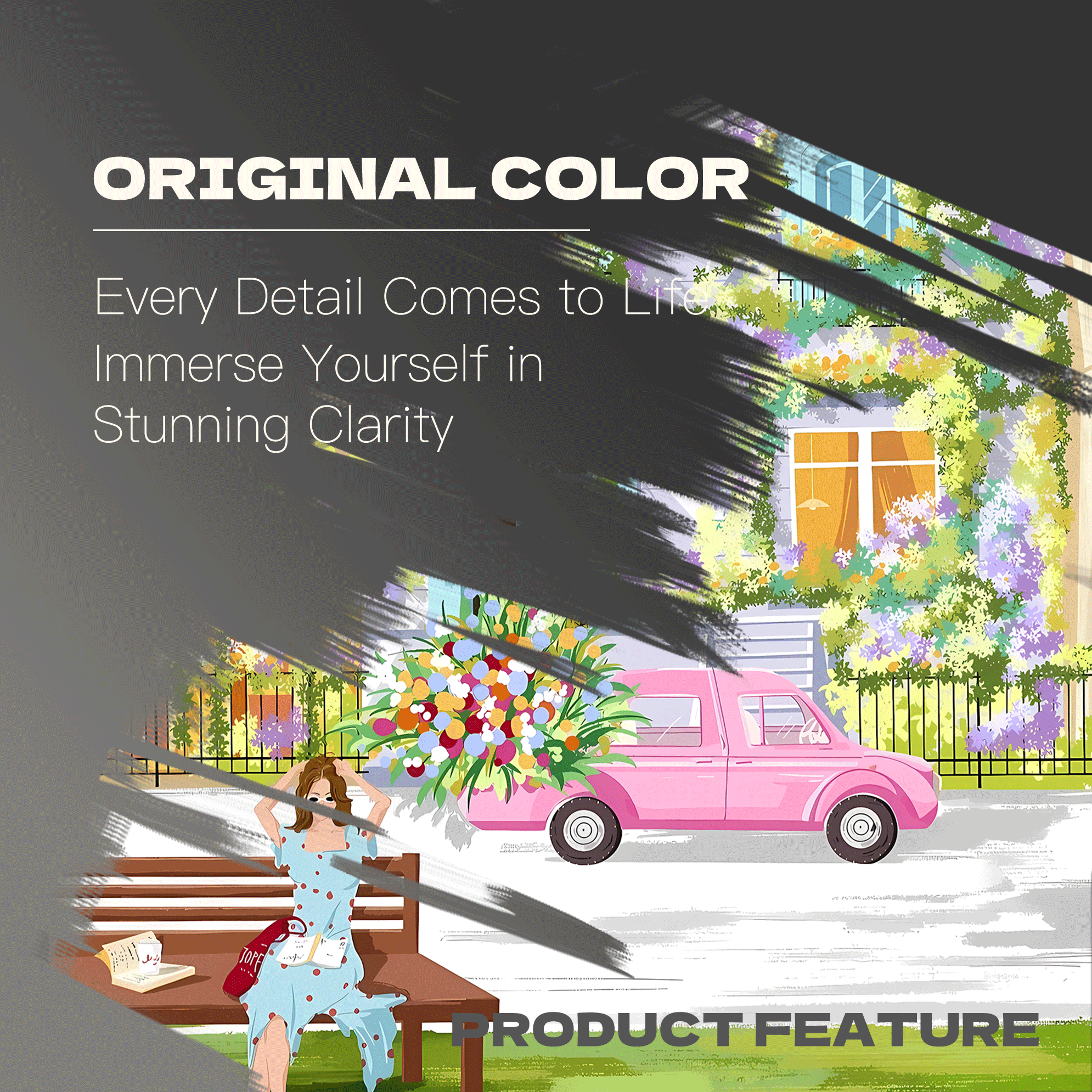 Enjoy The Romance Of Spring 500pcs/1000pcs Jigsaw Puzzle, Scratch-Resistant, Interactive Family Game & Brain-Boosting DIY Decor, Perfect for Halloween, Christmas & New Year Gifts, Family Puzzle Game