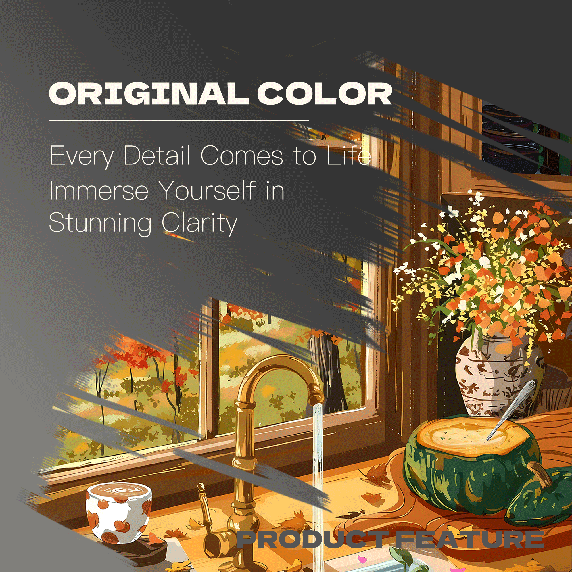 Sweet Pumpkin Aroma 500pcs/1000pcs Jigsaw Puzzle, Scratch-Resistant, Interactive Family Game & Brain-Boosting DIY Decor, Perfect for Halloween, Christmas & New Year Gifts, Family Puzzle Game