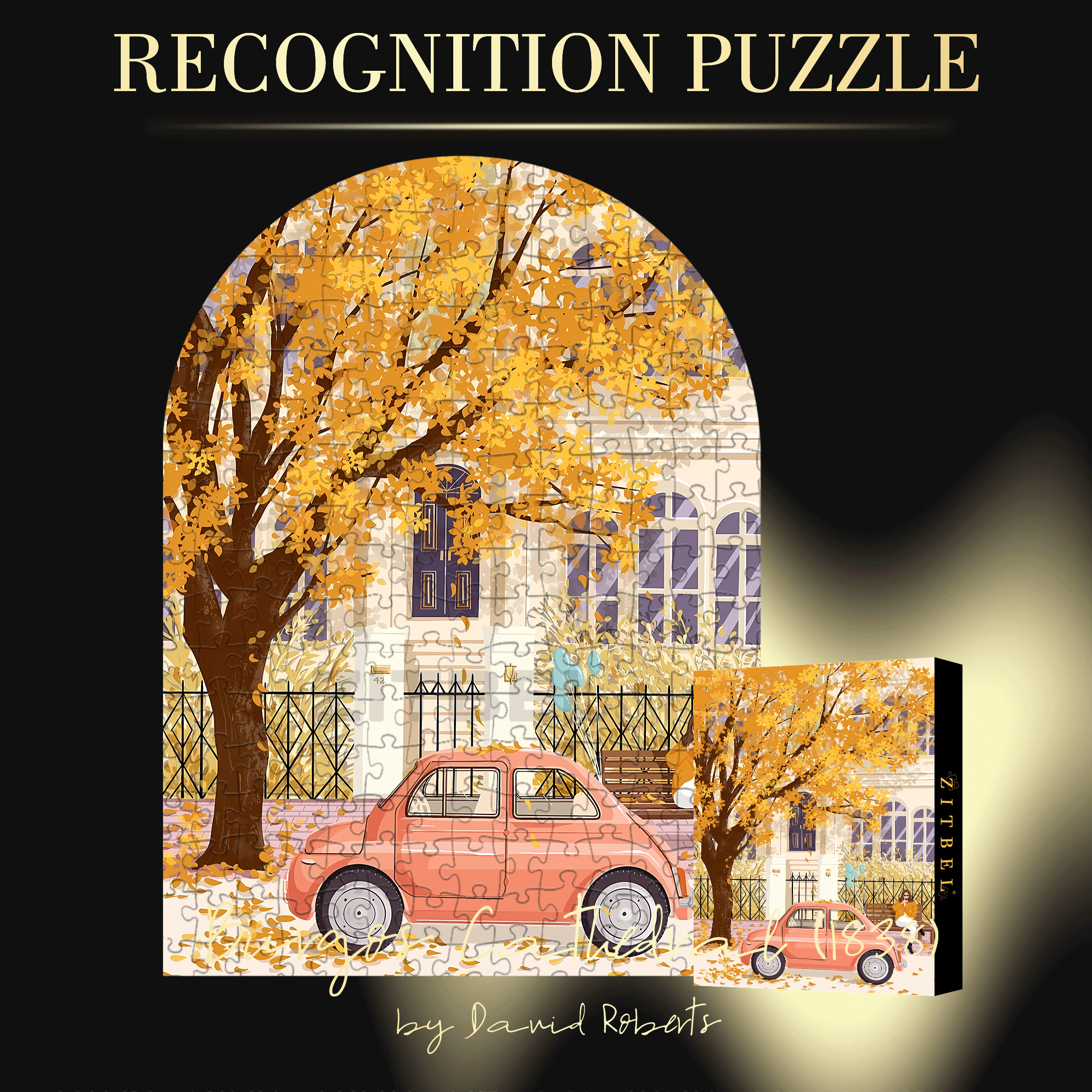 Blue Balloon 500pcs/1000pcs Jigsaw Puzzle, Scratch-Resistant, Interactive Family Game & Brain-Boosting DIY Decor, Perfect for Halloween, Christmas & New Year Gifts, Family Puzzle Game