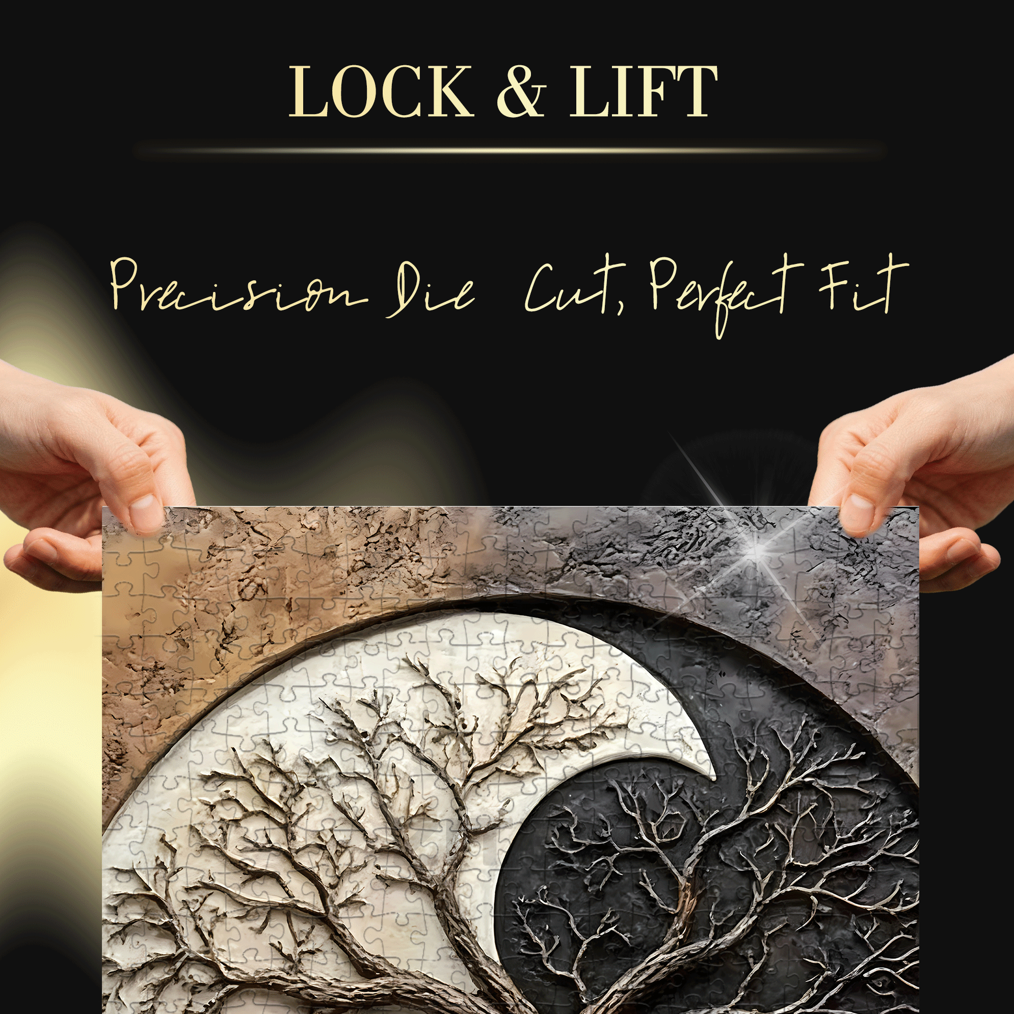 Coexist Tree of Life Puzzle 500pcs/1000pcs Jigsaw Puzzle, Scratch-Resistant, Interactive Family Game & Brain-Boosting DIY Decor, Perfect for Halloween, Christmas & New Year Gifts, Family Puzzle Game