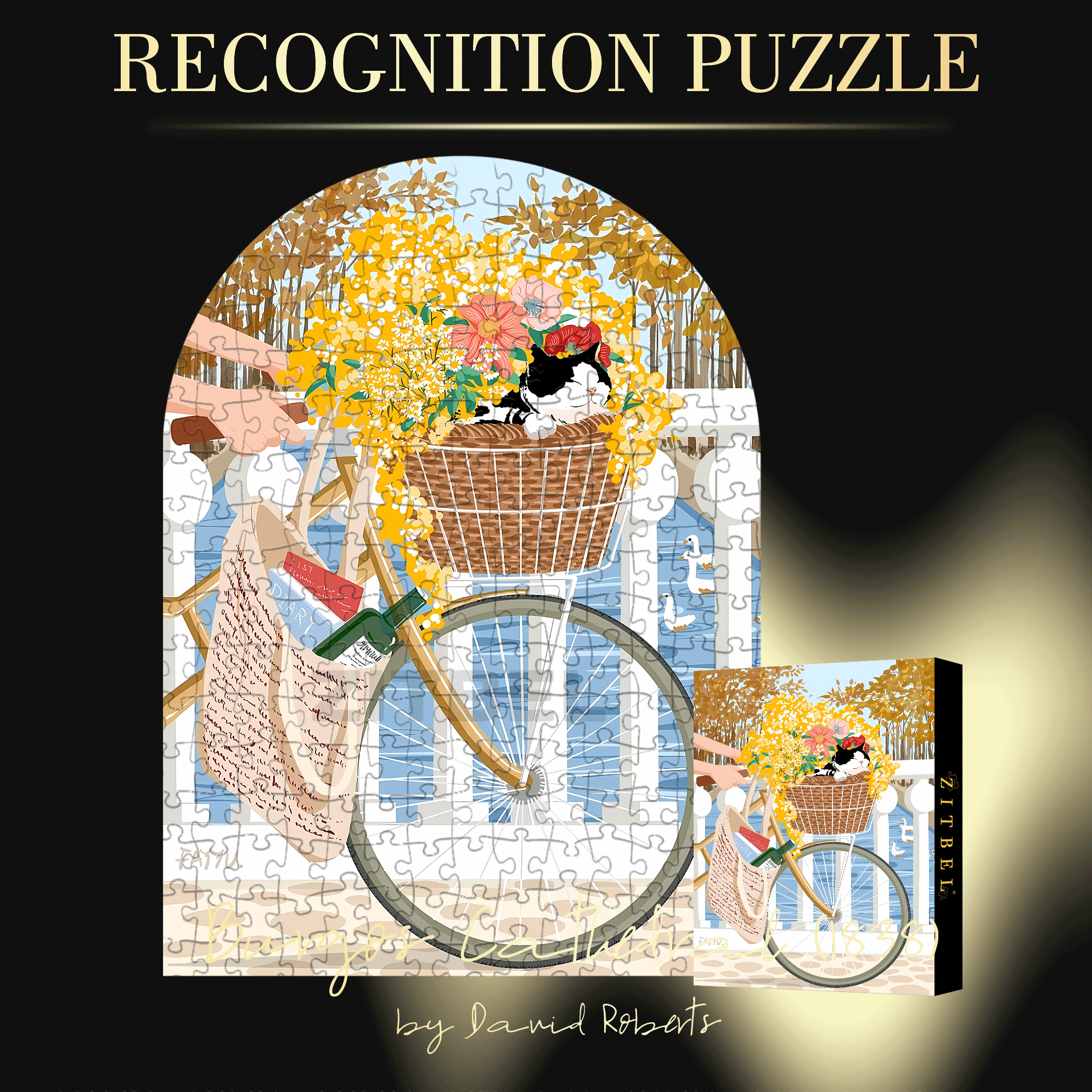 In The Basket 500pcs/1000pcs Jigsaw Puzzle, Scratch-Resistant, Interactive Family Game & Brain-Boosting DIY Decor, Perfect for Halloween, Christmas & New Year Gifts, Family Puzzle Game