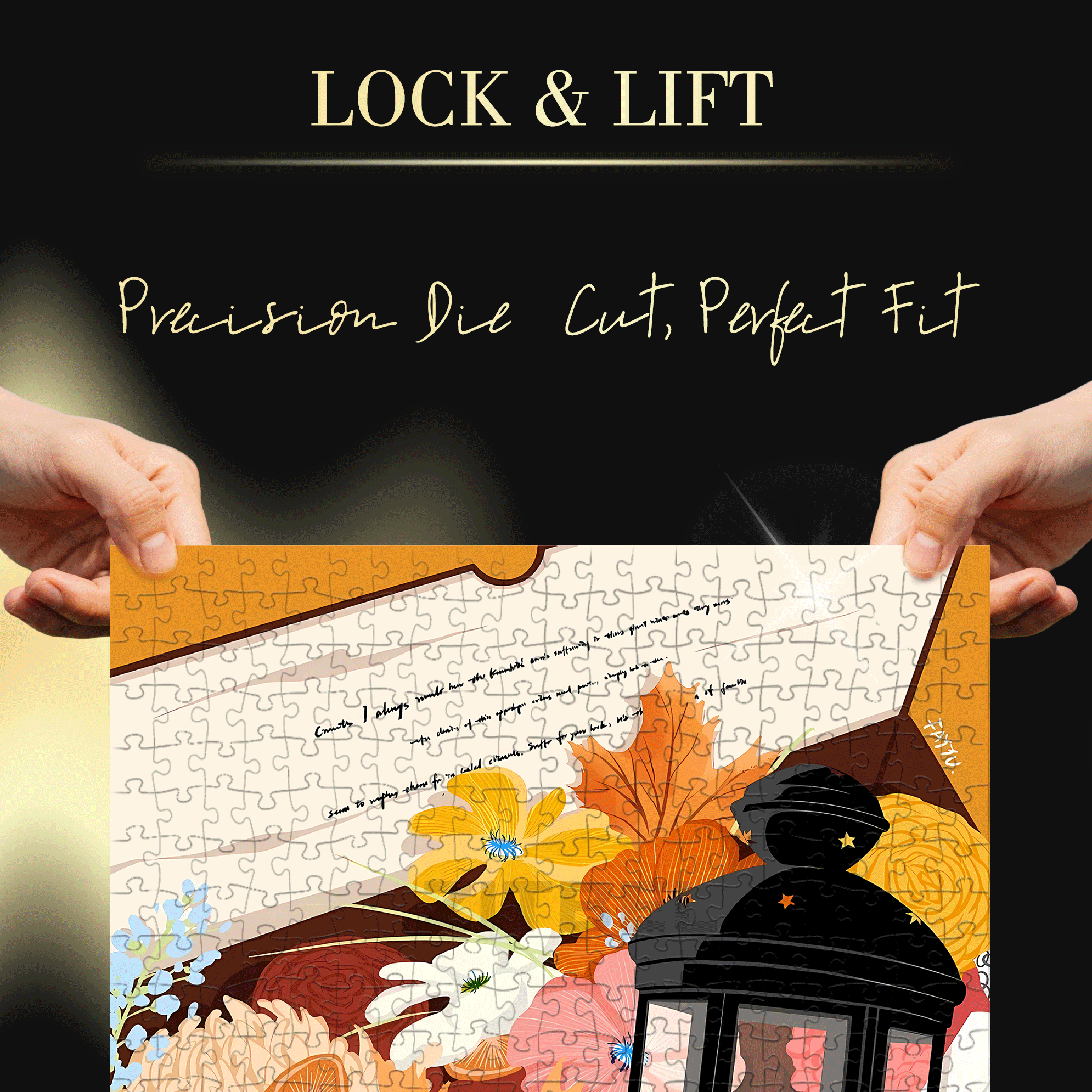 My Gift 500pcs/1000pcs Jigsaw Puzzle, Scratch-Resistant, Interactive Family Game & Brain-Boosting DIY Decor, Perfect for Halloween, Christmas & New Year Gifts, Family Puzzle Game