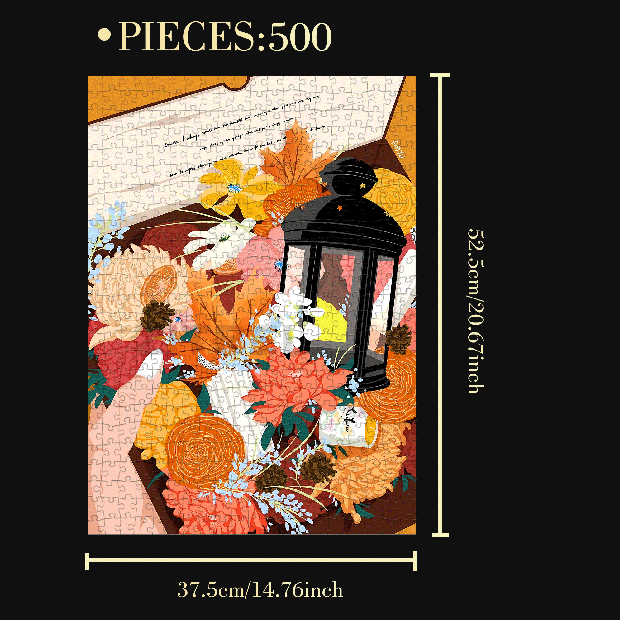 My Gift 500pcs/1000pcs Jigsaw Puzzle, Scratch-Resistant, Interactive Family Game & Brain-Boosting DIY Decor, Perfect for Halloween, Christmas & New Year Gifts, Family Puzzle Game