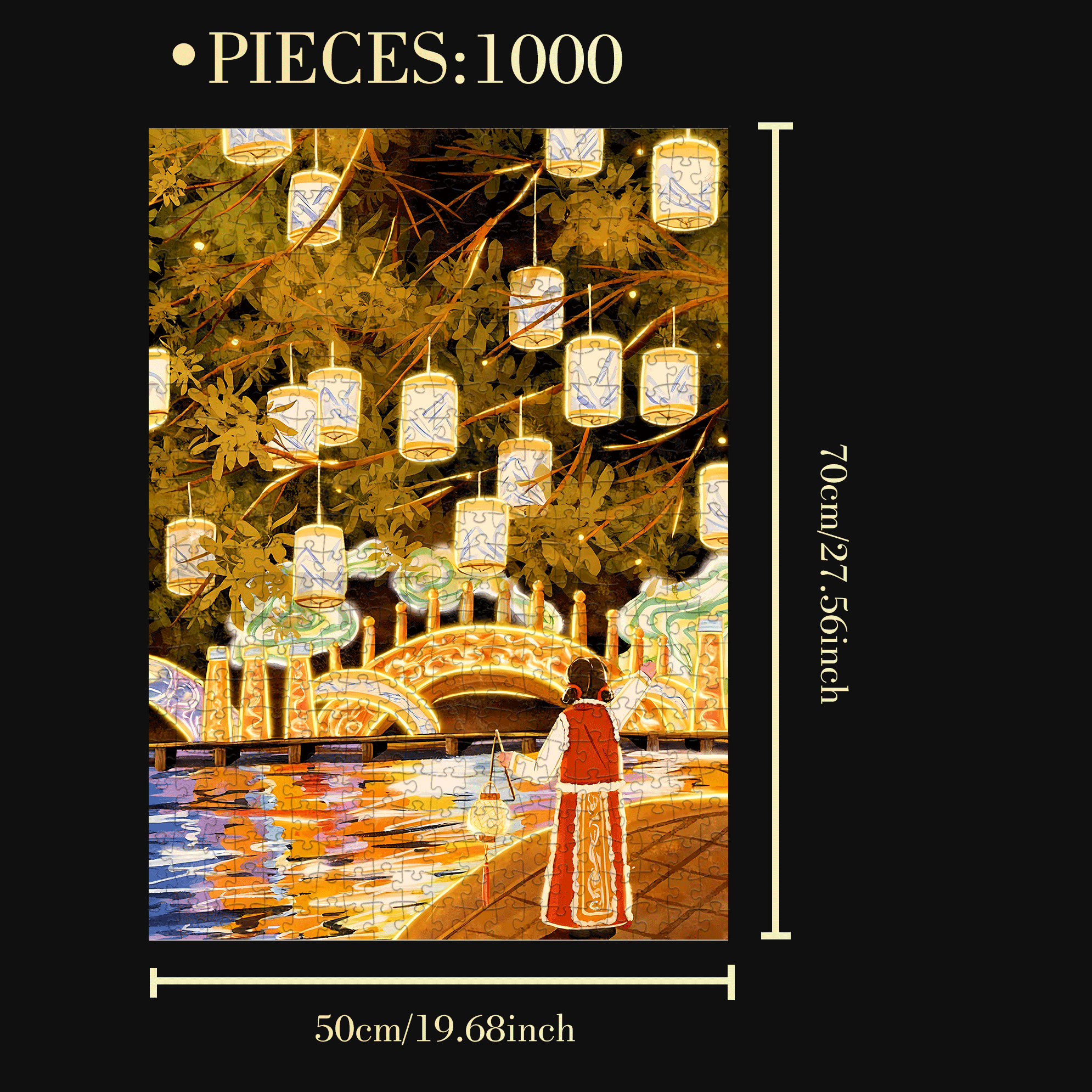 New Year Activities 2 500pcs/1000pcs Jigsaw Puzzle, Scratch-Resistant, Interactive Family Game & Brain-Boosting DIY Decor, Perfect for Halloween, Christmas & New Year Gifts, Family Puzzle Game