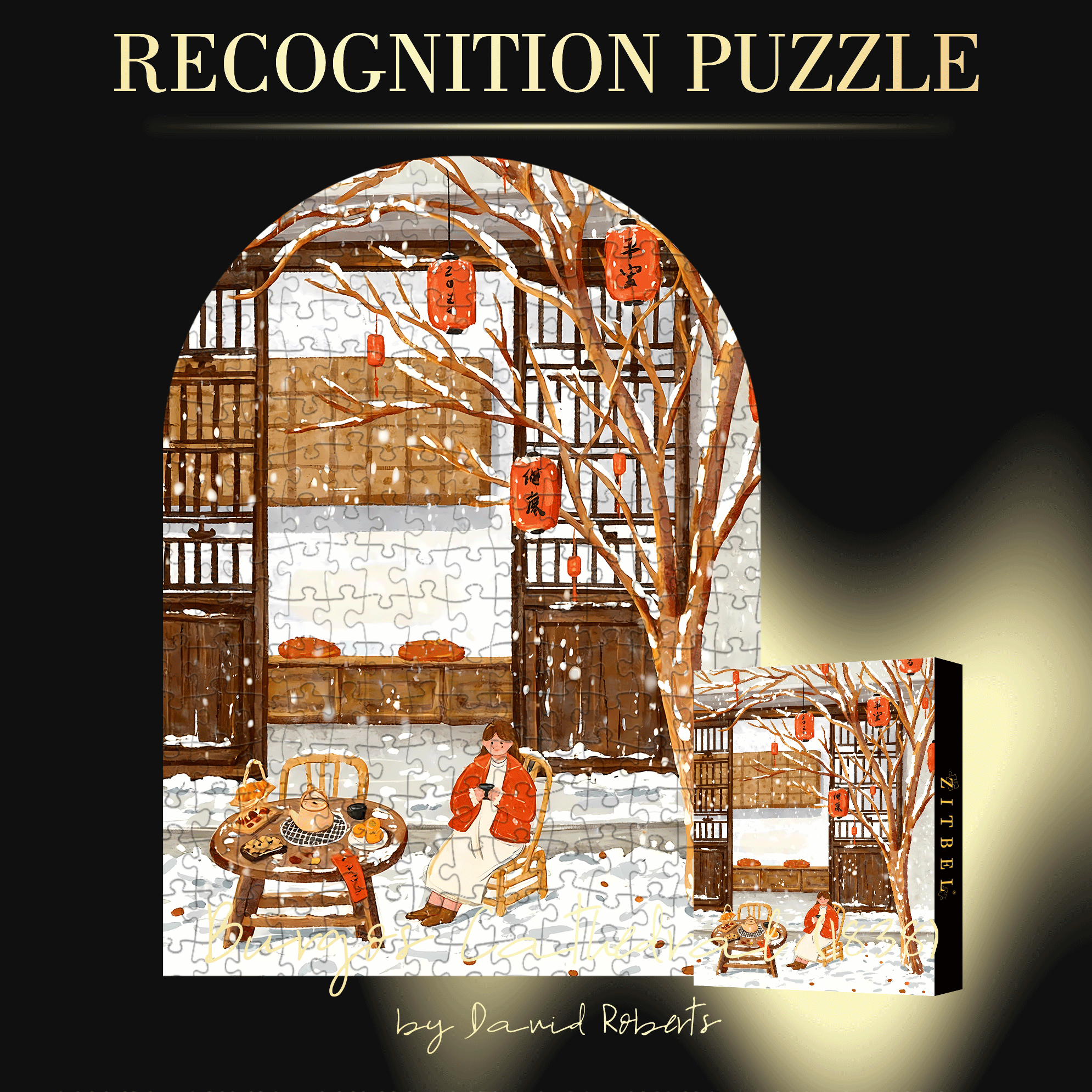 New Year Activities 3 500pcs/1000pcs Jigsaw Puzzle, Scratch-Resistant, Interactive Family Game & Brain-Boosting DIY Decor, Perfect for Halloween, Christmas & New Year Gifts, Family Puzzle Game