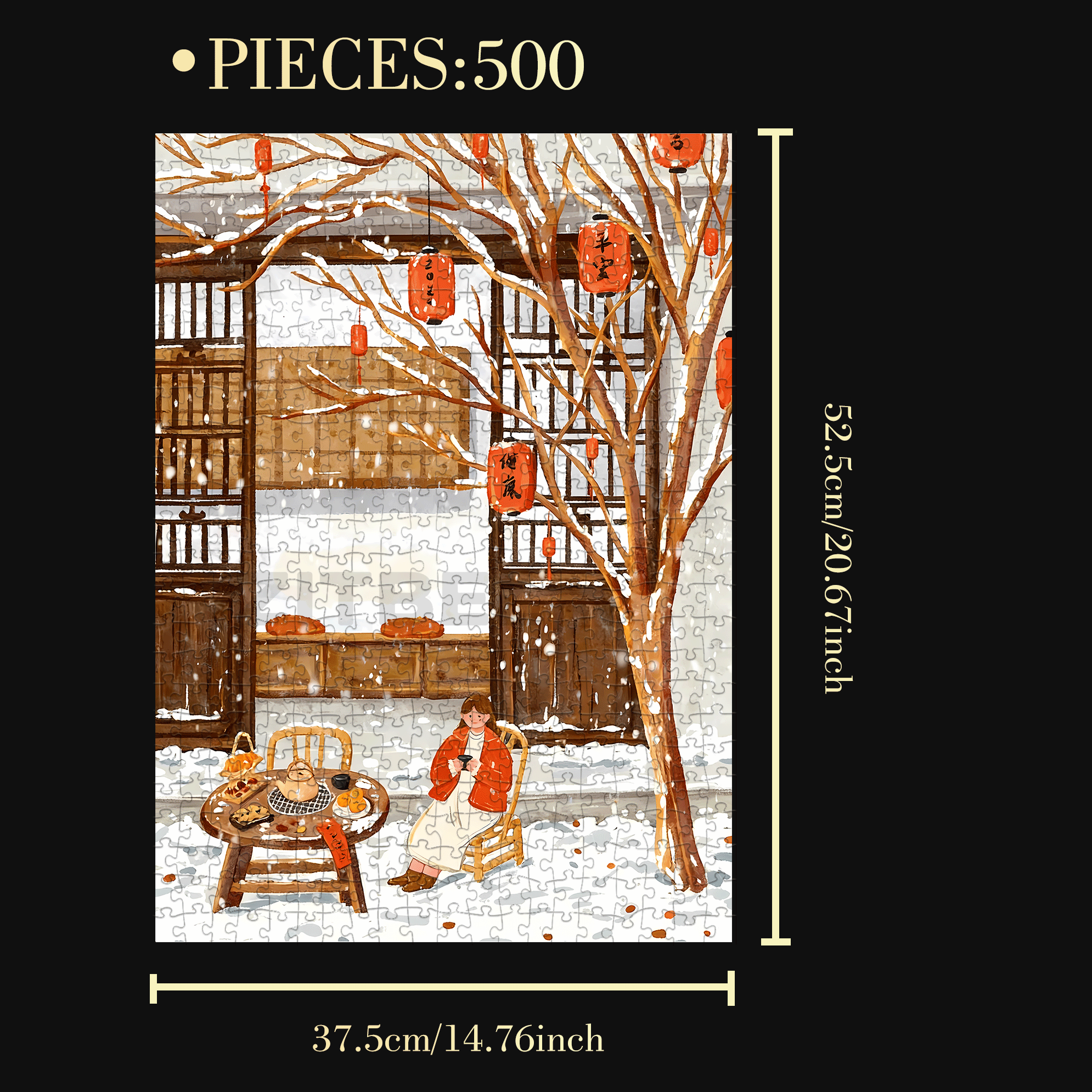New Year Activities 3 500pcs/1000pcs Jigsaw Puzzle, Scratch-Resistant, Interactive Family Game & Brain-Boosting DIY Decor, Perfect for Halloween, Christmas & New Year Gifts, Family Puzzle Game