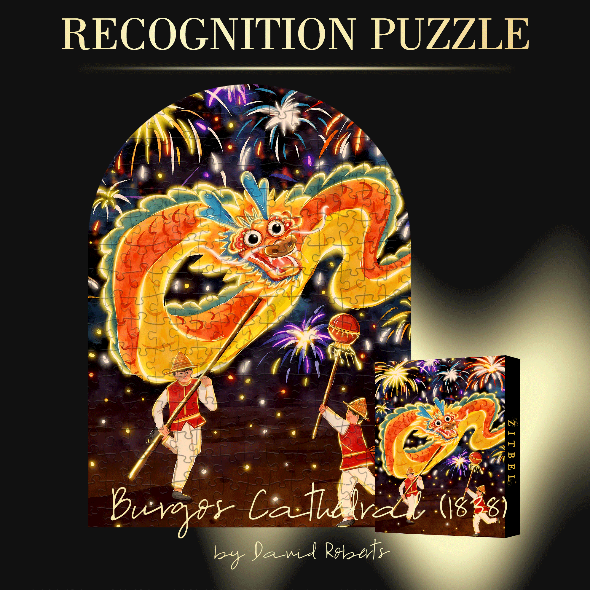 New Year Activities 500pcs/1000pcs Jigsaw Puzzle, Scratch-Resistant, Interactive Family Game & Brain-Boosting DIY Decor, Perfect for Halloween, Christmas & New Year Gifts, Family Puzzle Game
