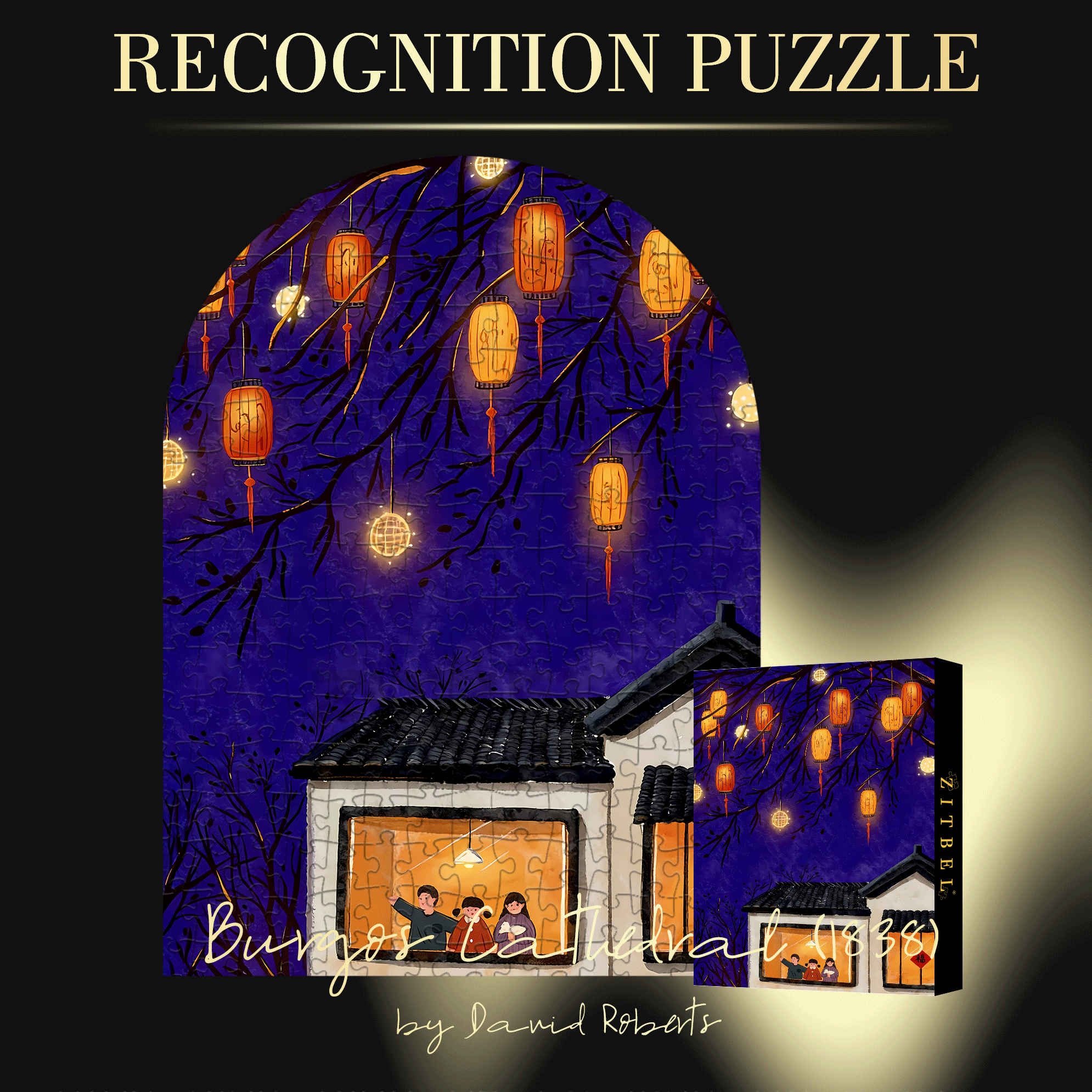 New Year's Eve 500pcs/1000pcs Jigsaw Puzzle, Scratch-Resistant, Interactive Family Game & Brain-Boosting DIY Decor, Perfect for Halloween, Christmas & New Year Gifts, Family Puzzle Game