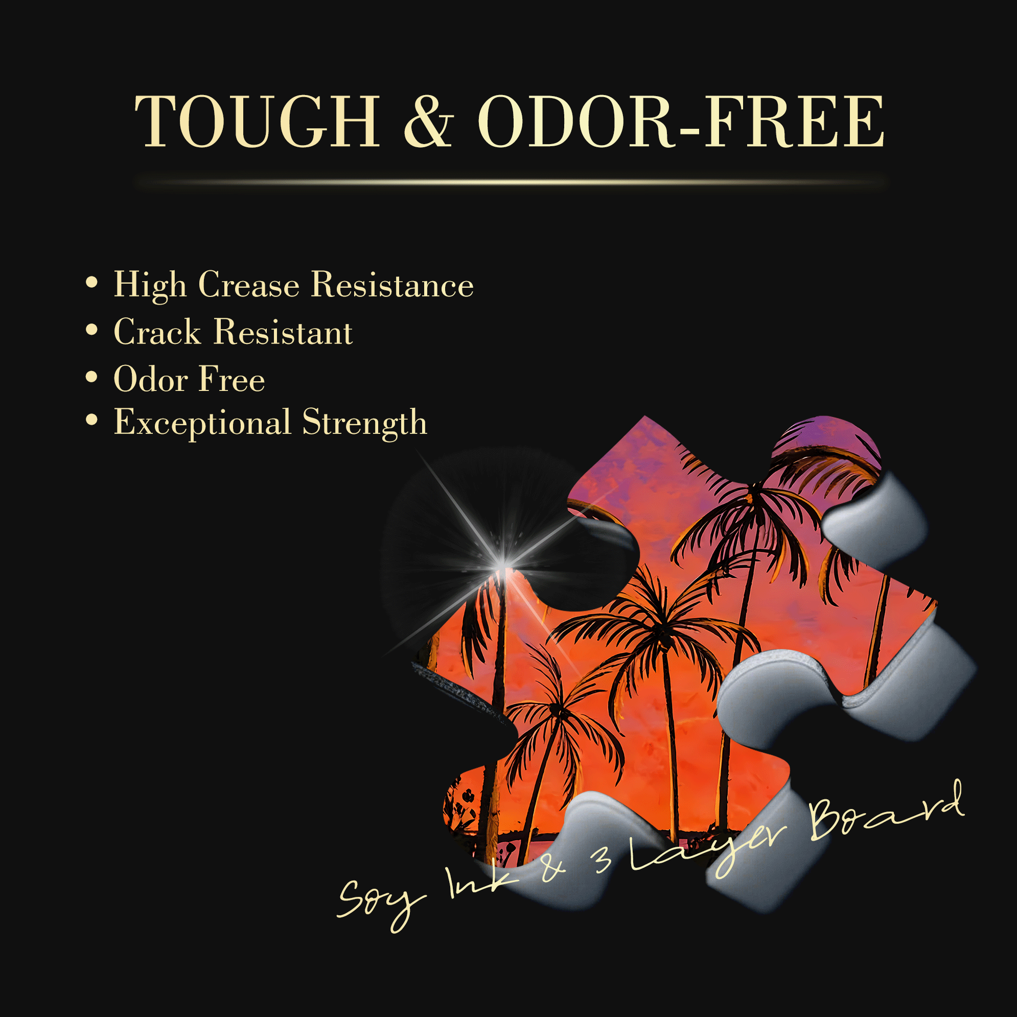 Romance Under The Coconut Tree 500pcs/1000pcs Jigsaw Puzzle, Scratch-Resistant, Interactive Family Game & Brain-Boosting DIY Decor, Perfect for Halloween, Christmas & New Year Gifts, Family Puzzle Game