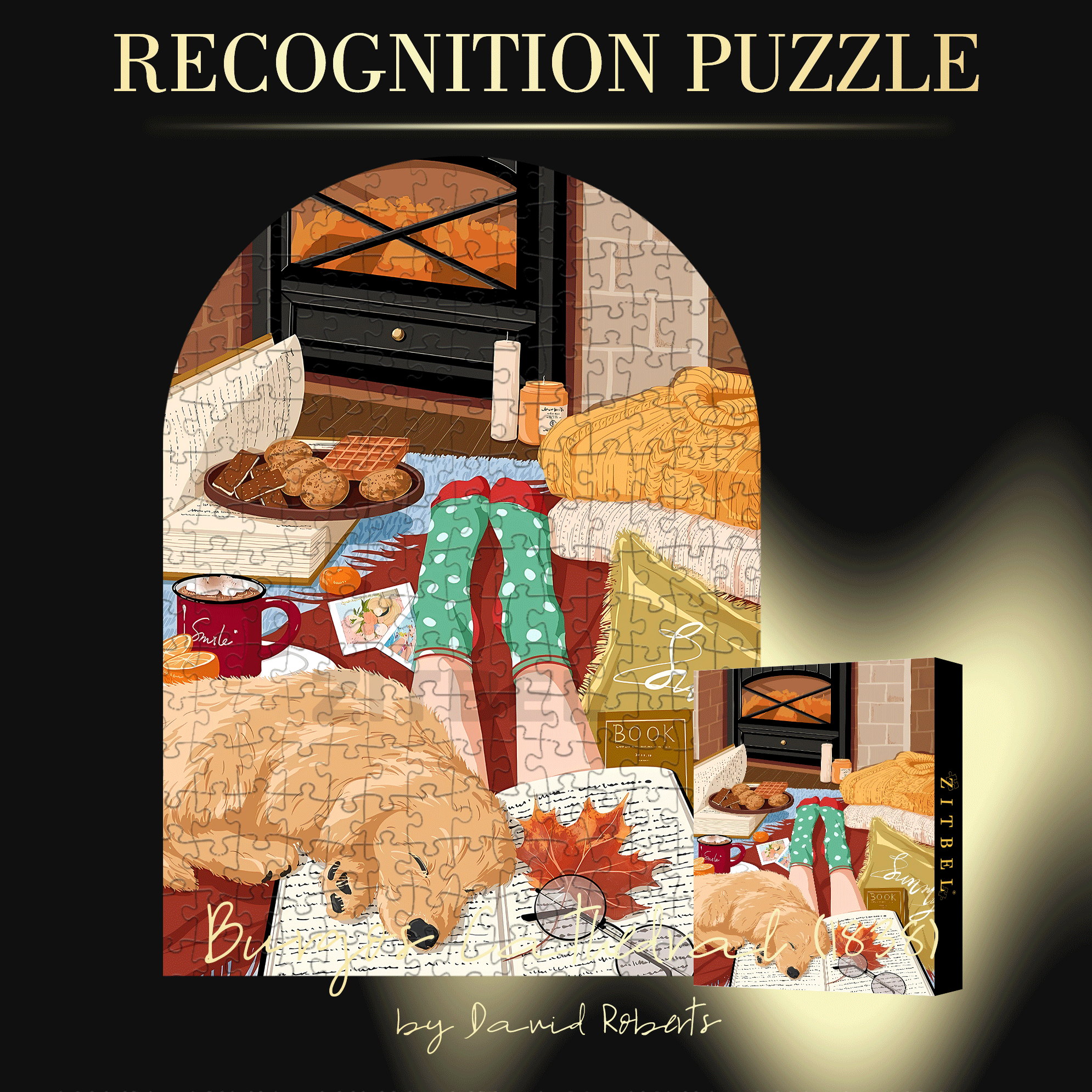Simple Life 2 500pcs/1000pcs Jigsaw Puzzle, Scratch-Resistant, Interactive Family Game & Brain-Boosting DIY Decor, Perfect for Halloween, Christmas & New Year Gifts, Family Puzzle Game