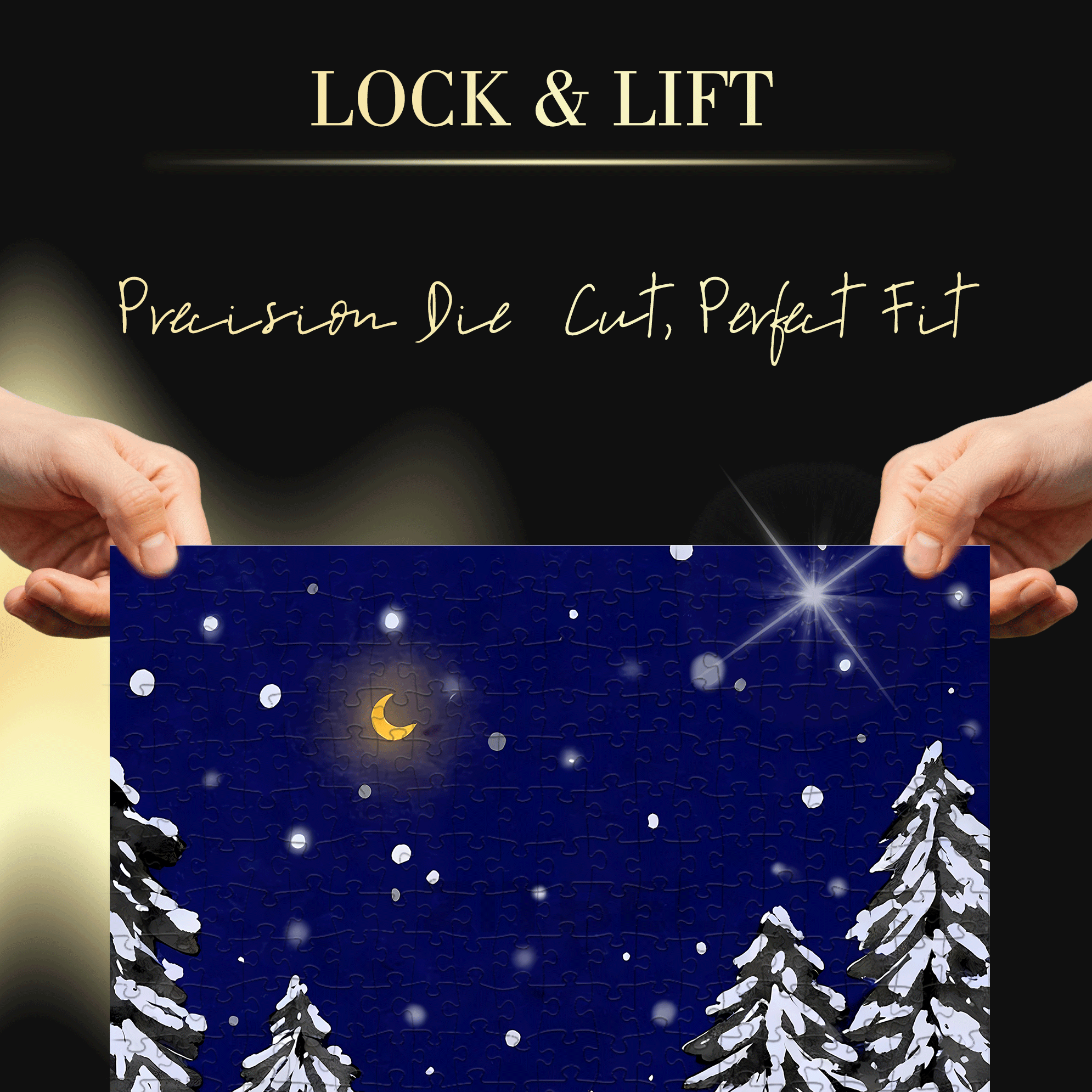 Snow Bonfire Party 500pcs/1000pcs Jigsaw Puzzle, Scratch-Resistant, Interactive Family Game & Brain-Boosting DIY Decor, Perfect for Halloween, Christmas & New Year Gifts, Family Puzzle Game