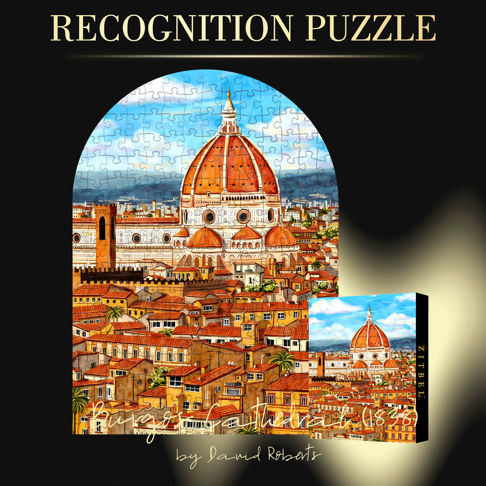 Sunny Florence 500pcs/1000pcs Jigsaw Puzzle, Scratch-Resistant, Interactive Family Game & Brain-Boosting DIY Decor, Perfect for Halloween, Christmas & New Year Gifts, Family Puzzle Game