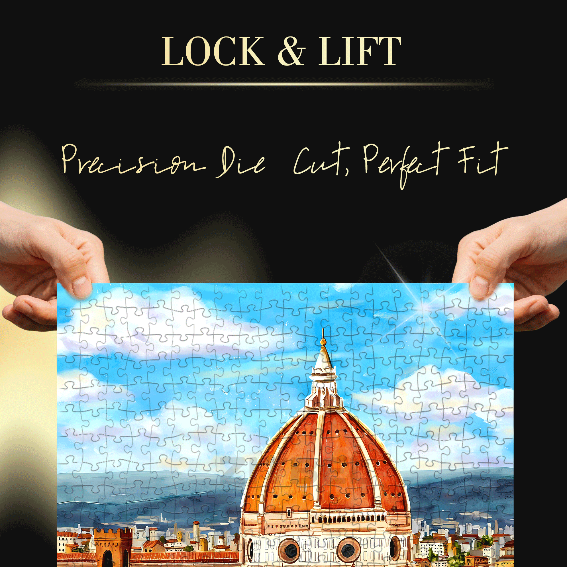 Sunny Florence 500pcs/1000pcs Jigsaw Puzzle, Scratch-Resistant, Interactive Family Game & Brain-Boosting DIY Decor, Perfect for Halloween, Christmas & New Year Gifts, Family Puzzle Game