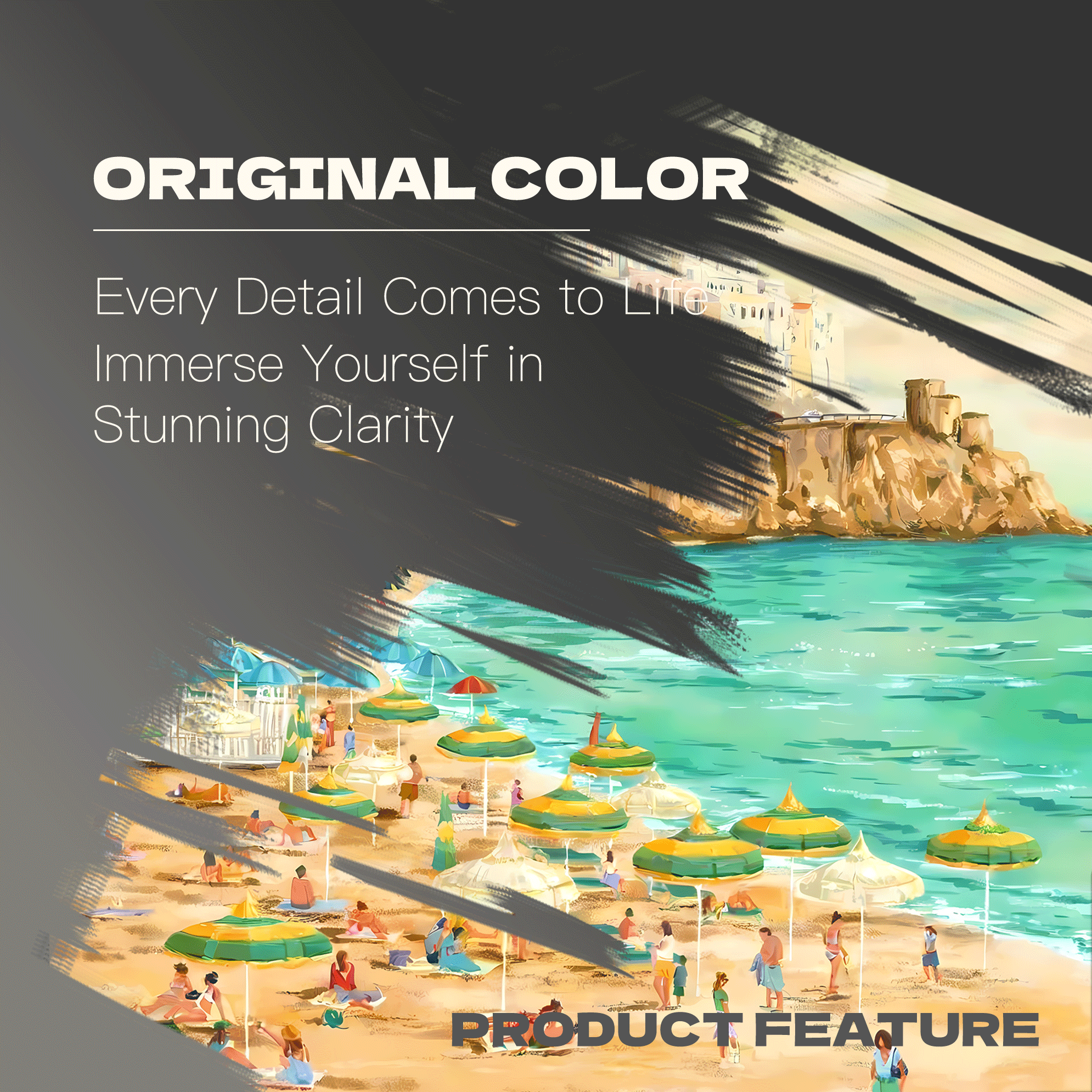 A Brief Chat By The Seaside 2 500pcs/1000pcs Jigsaw Puzzle, Scratch-Resistant, Interactive Family Game & Brain-Boosting DIY Decor, Perfect for Halloween, Christmas & New Year Gifts, Family Puzzle Game