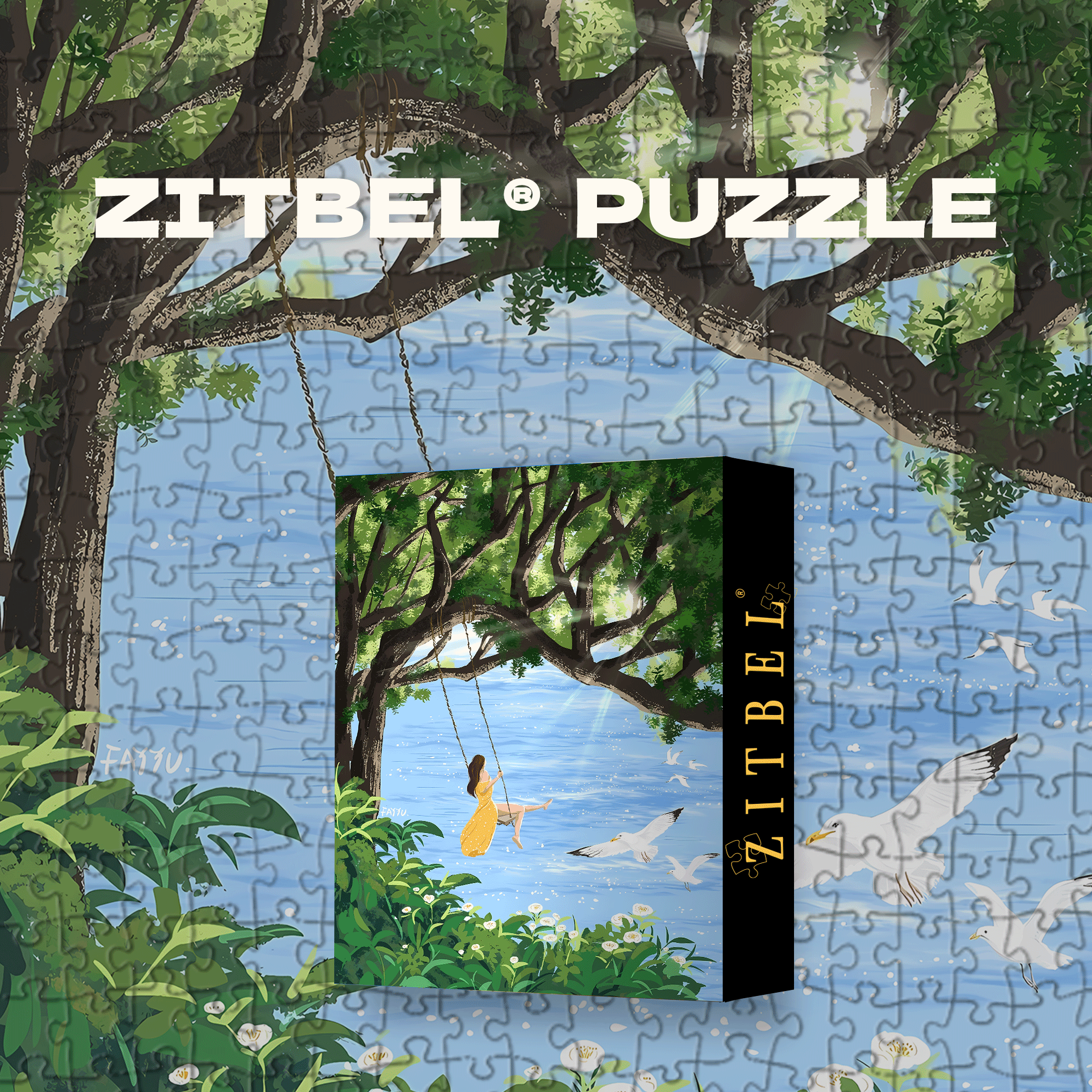 A Brief Chat By The Seaside 500pcs/1000pcs Jigsaw Puzzle, Scratch-Resistant, Interactive Family Game & Brain-Boosting DIY Decor, Perfect for Halloween, Christmas & New Year Gifts, Family Puzzle Game