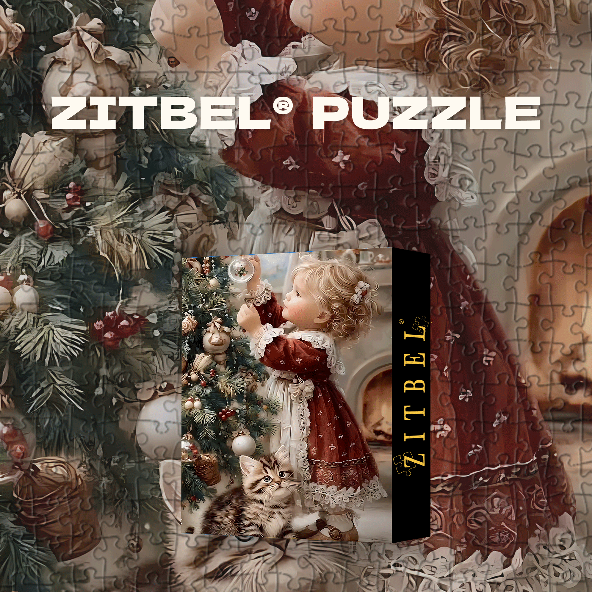 A Little Christmas Promise 500pcs/1000pcs Jigsaw Puzzle, Scratch-Resistant, Interactive Family Game & Brain-Boosting DIY Decor, Perfect for Halloween, Christmas & New Year Gifts, Family Puzzle Game