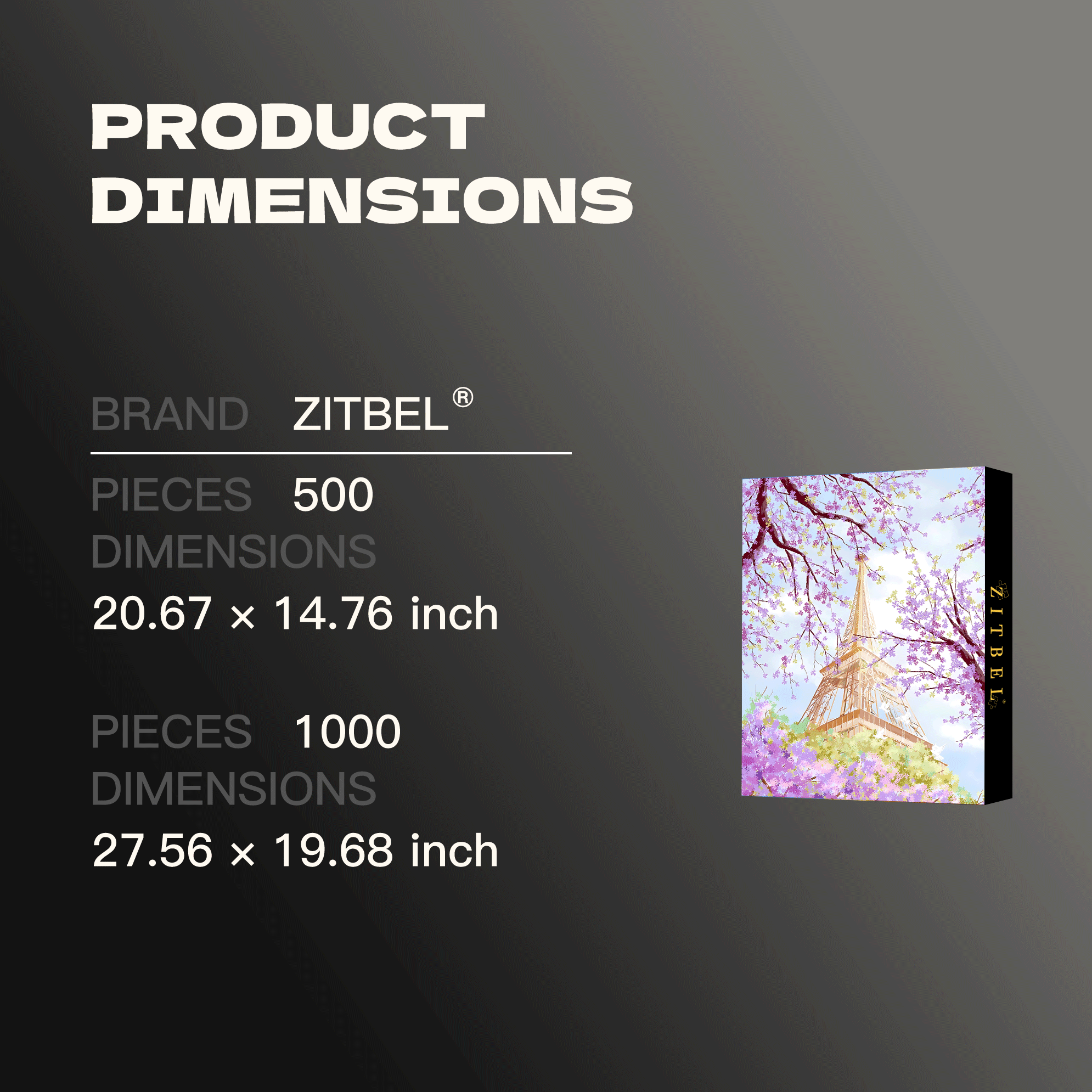 A Romantic Purple Atmosphere 500pcs/1000pcs Jigsaw Puzzle, Scratch-Resistant, Interactive Family Game & Brain-Boosting DIY Decor, Perfect for Halloween, Christmas & New Year Gifts, Family Puzzle Game